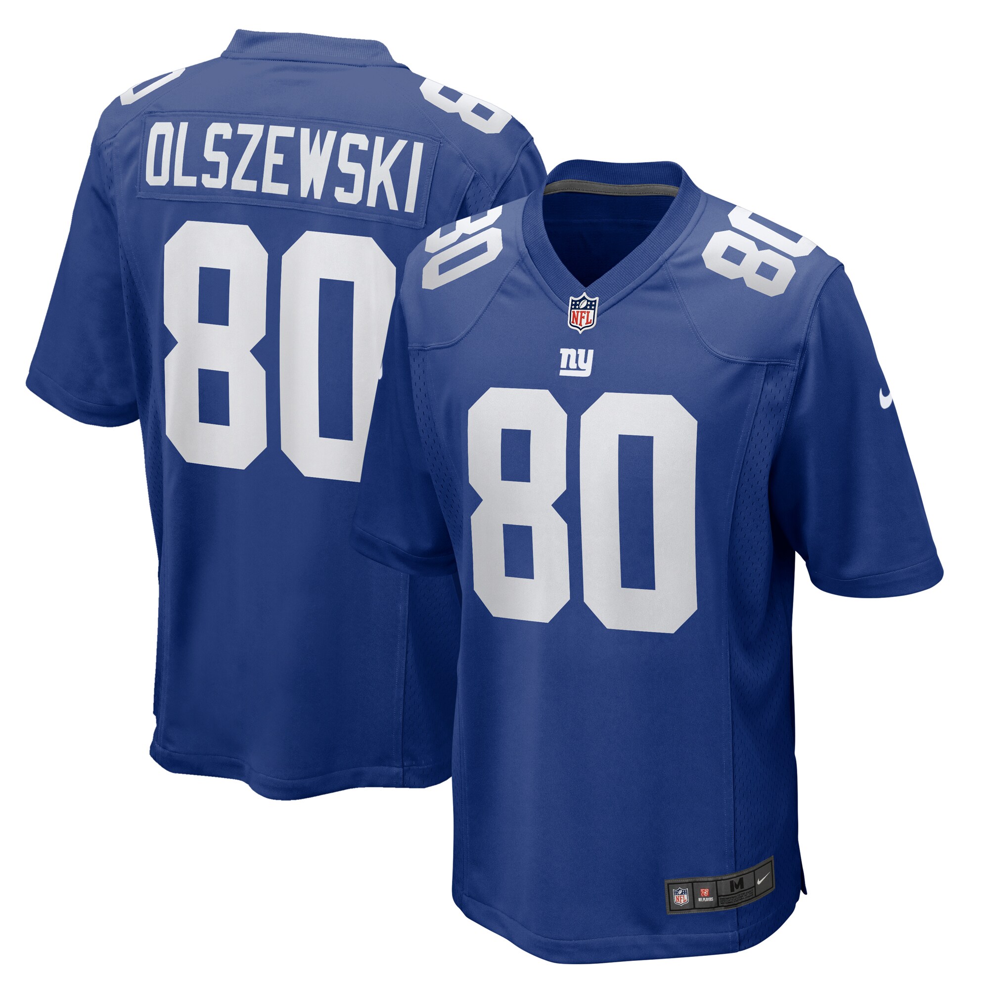 Men's New York Giants Gunner Olszewski Royal Team Game Jersey Js5952