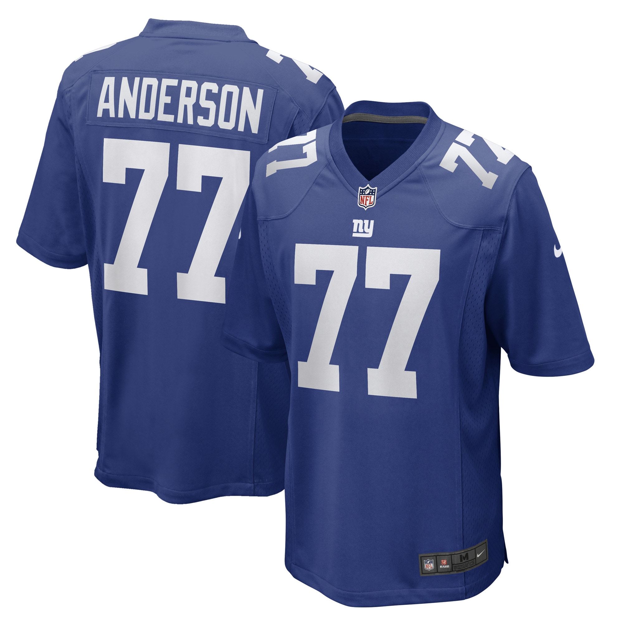 Men's New York Giants Jack Anderson Royal Game Player Jersey Js8903