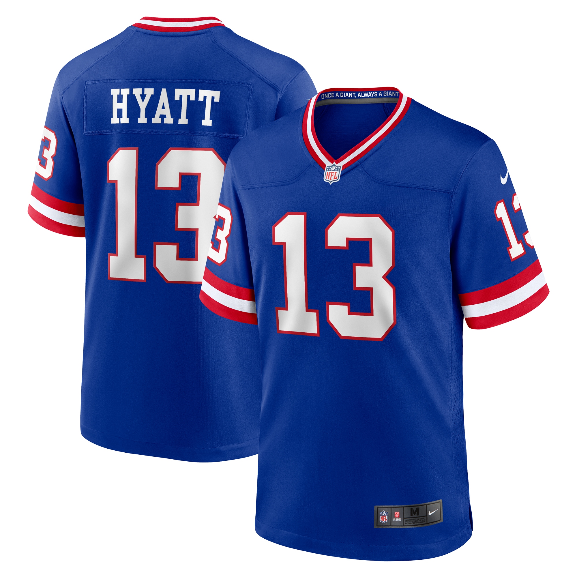 Men's New York Giants Jalin Hyatt Royal Team Game Jersey Js8154