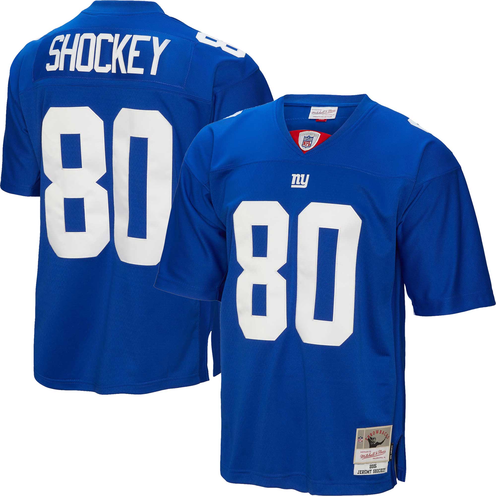 Men's New York Giants Jeremy Shockey Mitchell & Ness Royal Legacy Jersey Js1882