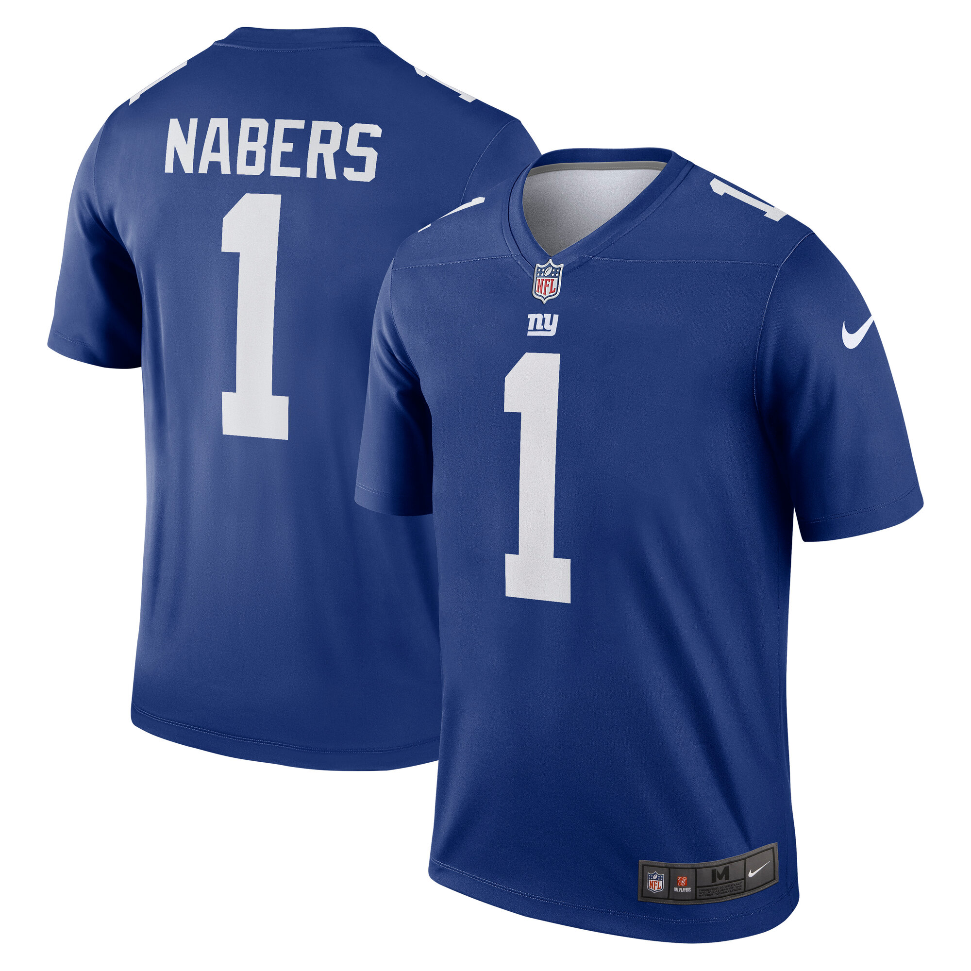 Men's New York Giants Malik Nabers Royal Team Legend Player Performance Top Js3134