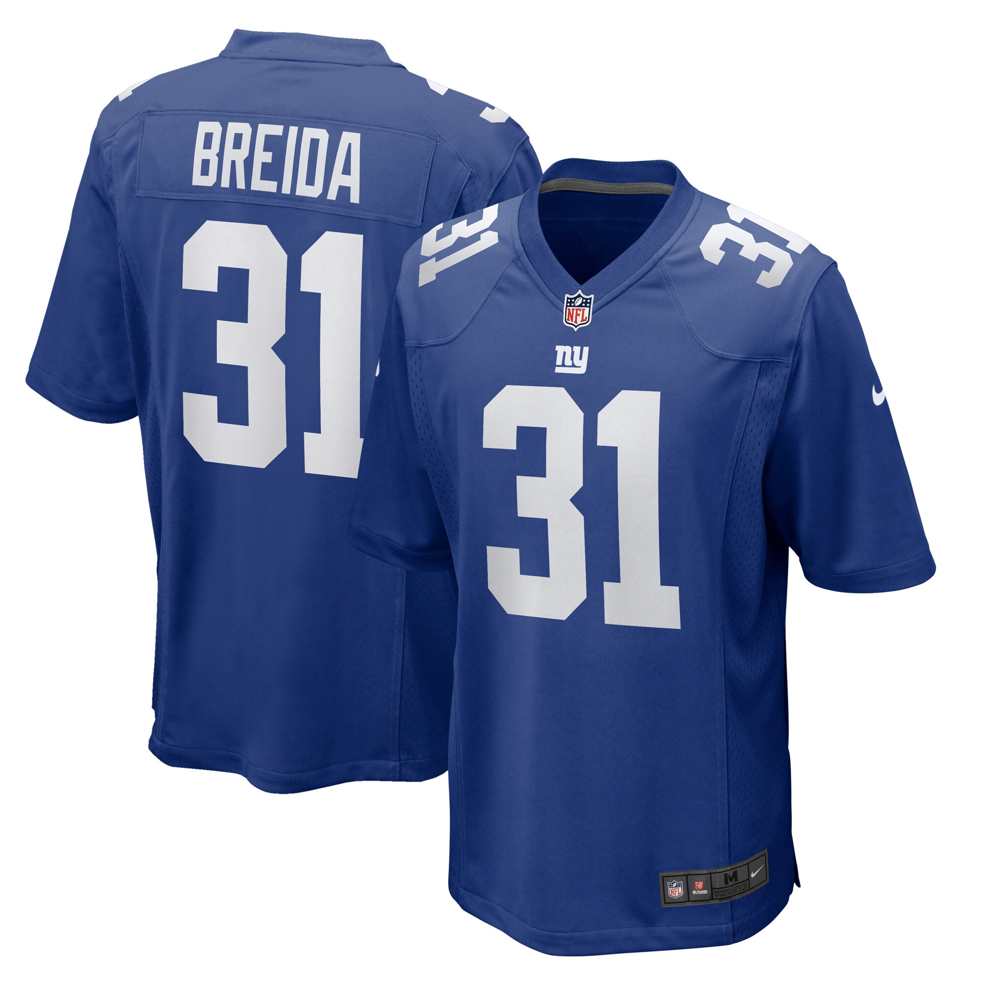 Men's New York Giants Matt Breida Royal Game Jersey Js5868