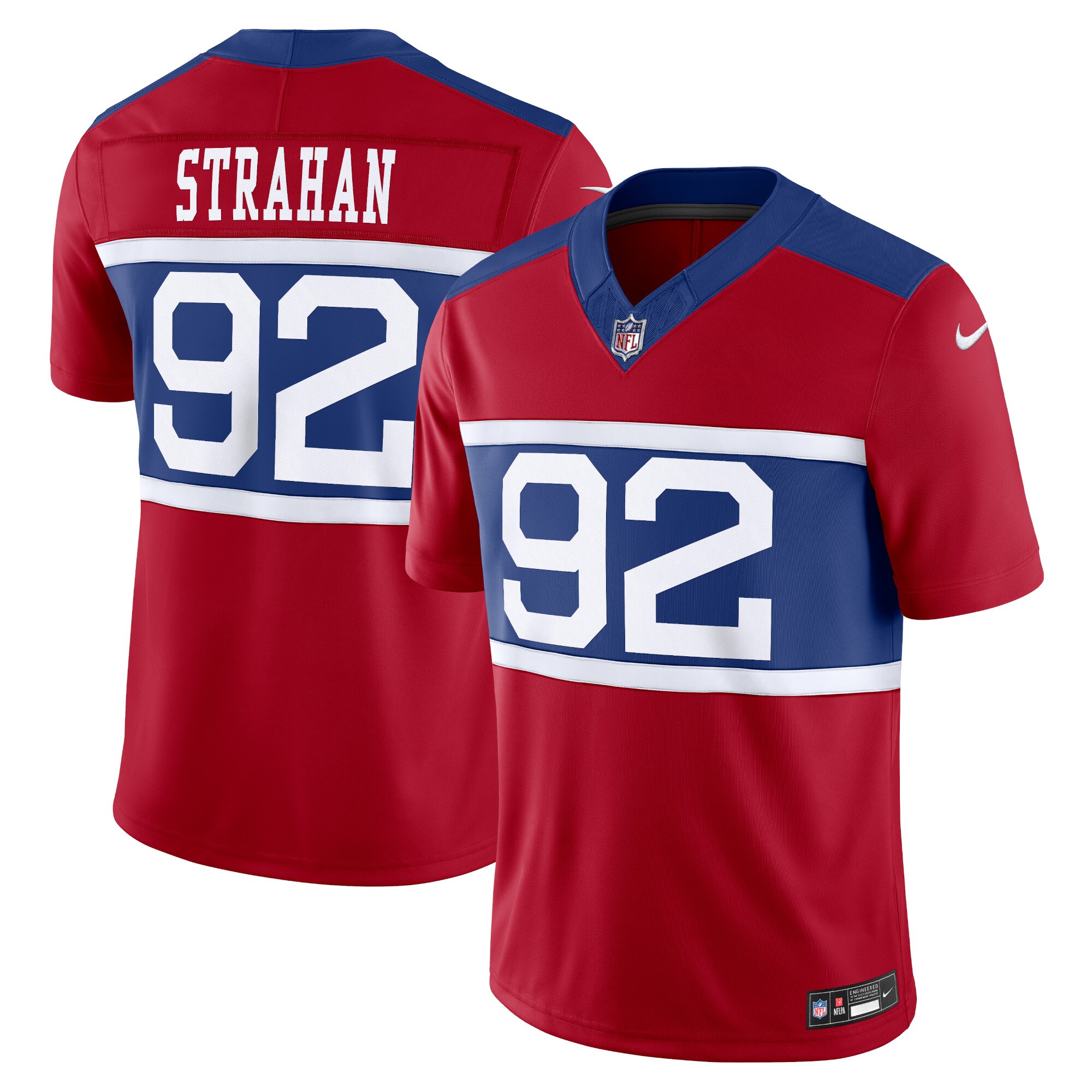 Men's New York Giants Michael Strahan Century Red Alternate Vapor F.u.s.e. Retired Player Limited Jersey Js9824