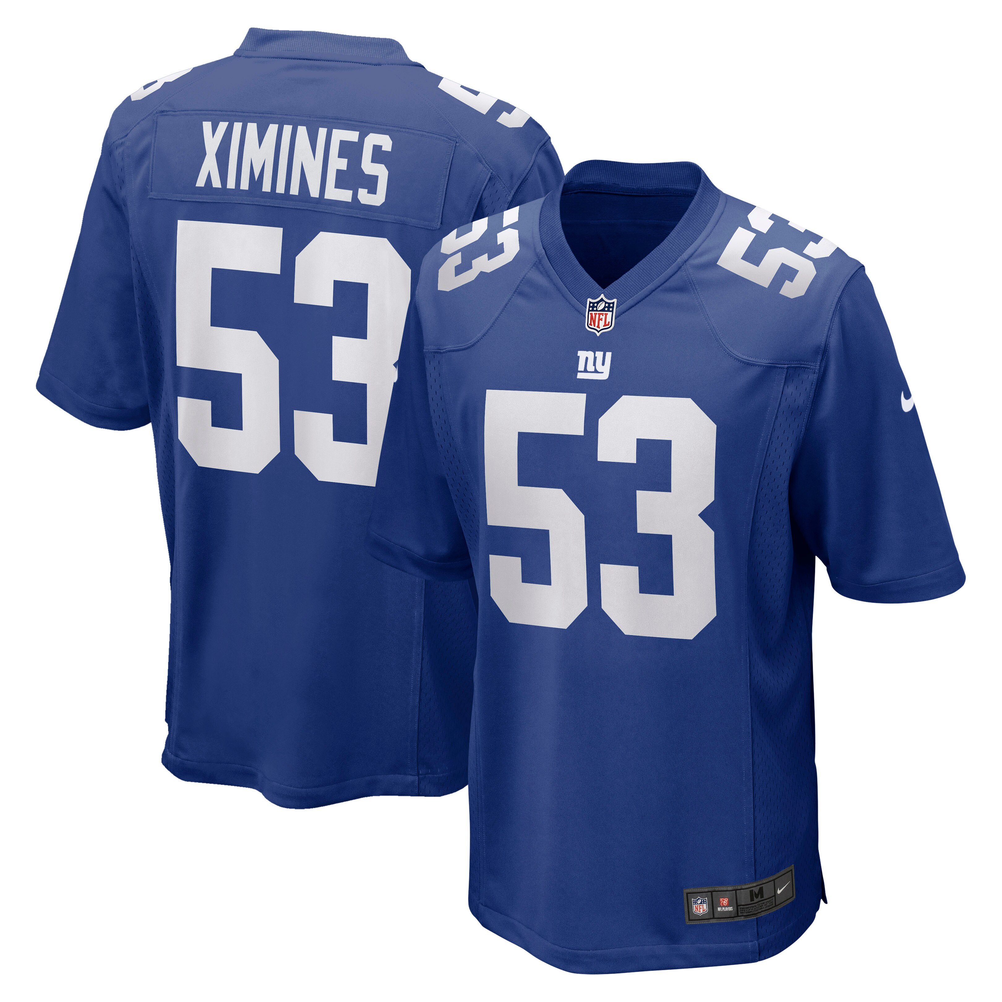 Men's New York Giants Oshane Ximines Royal Game Jersey Js7006