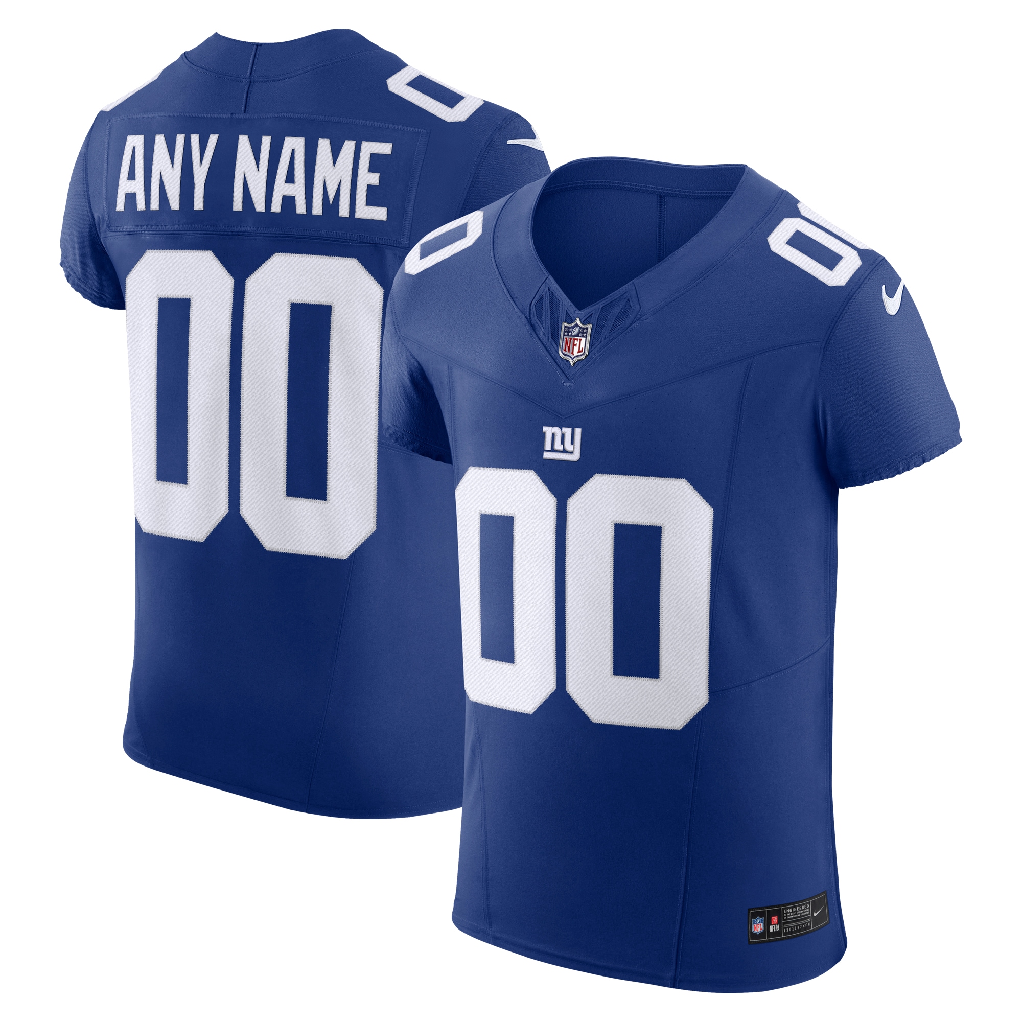 Men's New York Giants Royal Vapor F.u.s.e. Elite Custom Jersey Js3660
