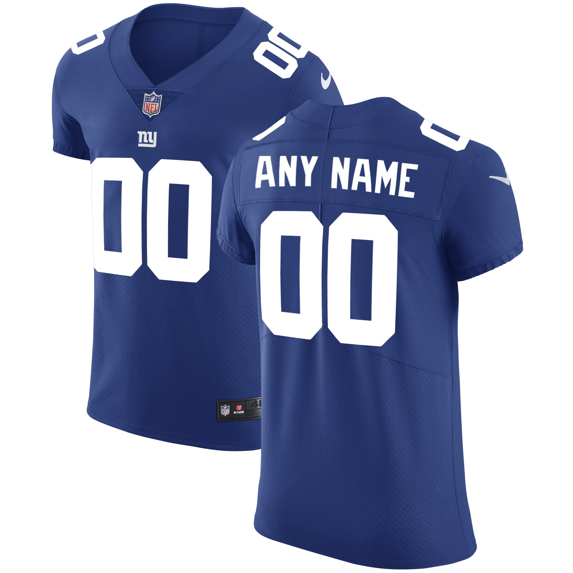 Men's New York Giants Royal Vapor Untouchable Custom Elite Jersey Js3505