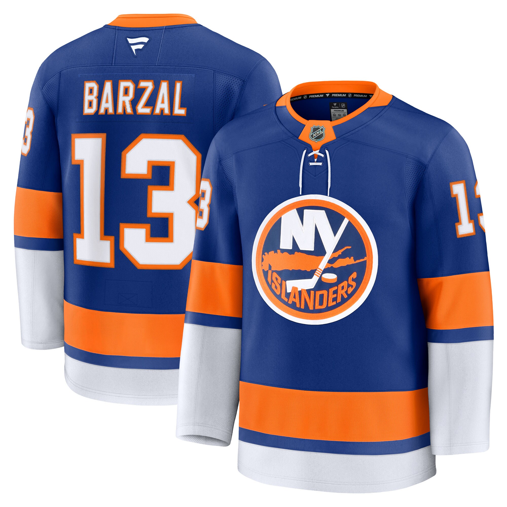 Men's New York Islanders Mathew Barzal Royal Home Premium Jersey