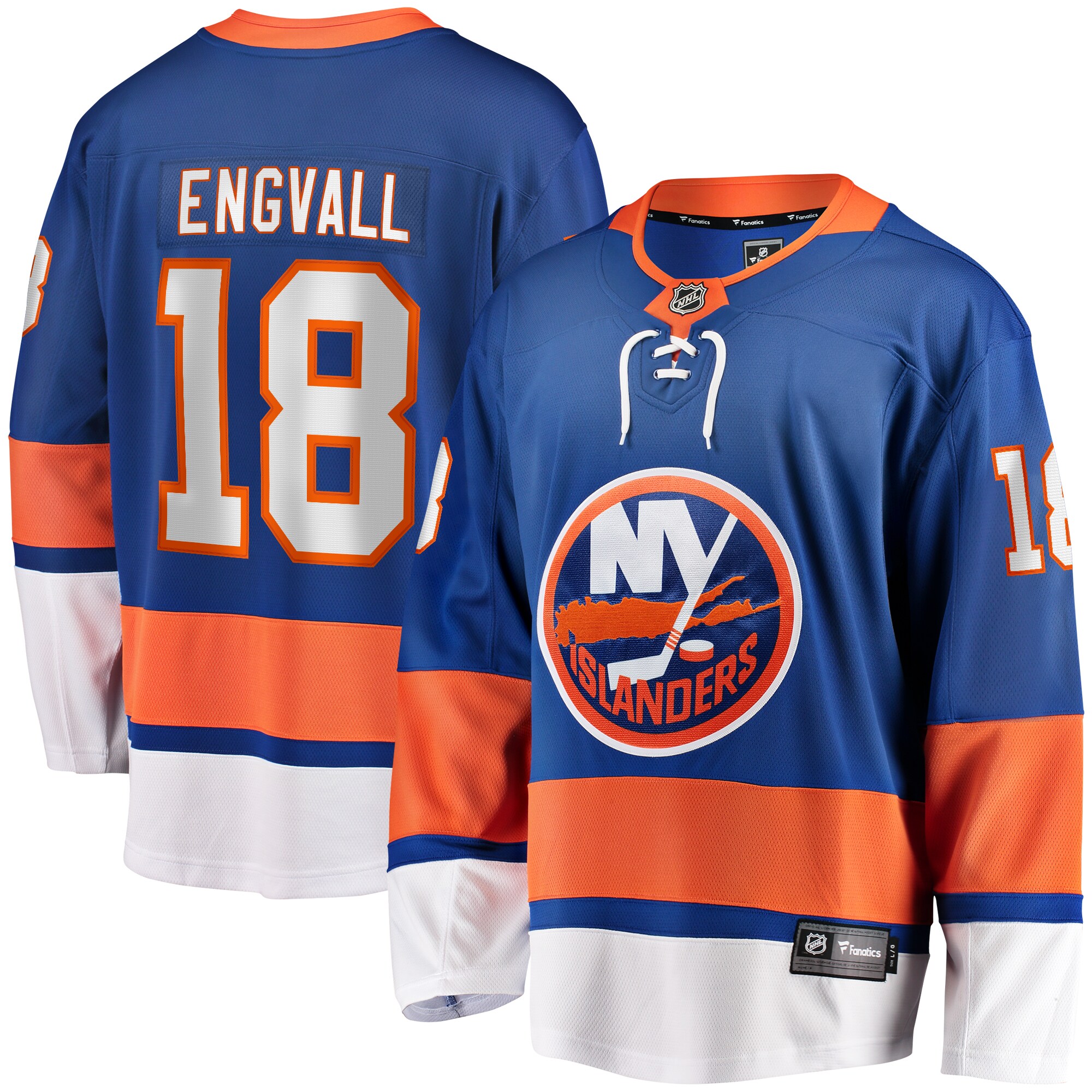 Men's New York Islanders Pierre Engvall Blue Home Premier Breakaway Player Jersey
