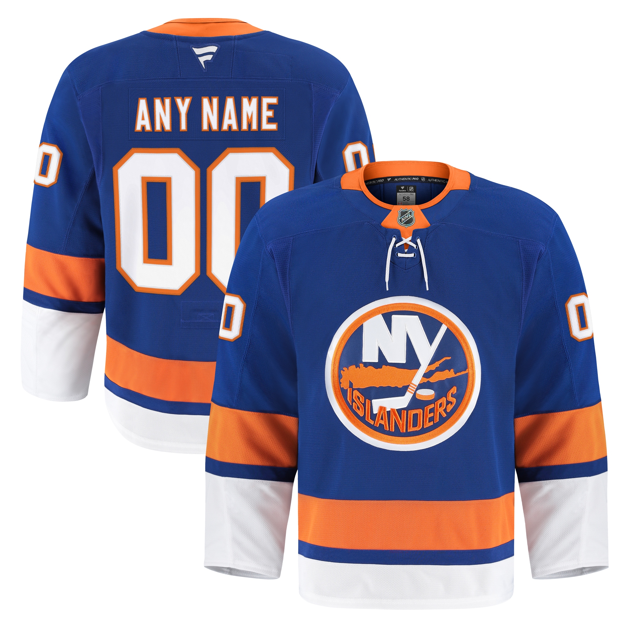 Men's New York Islanders Royal Home Pro Custom Jersey