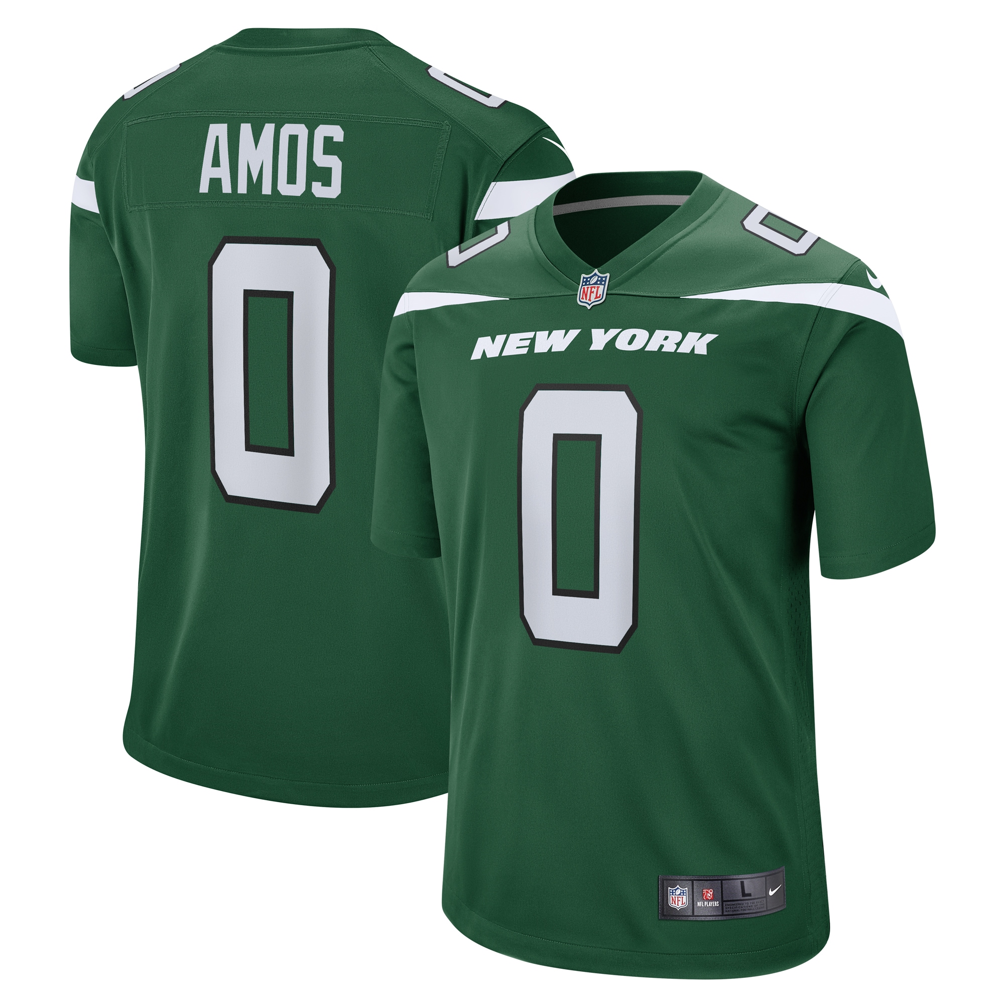 Men's New York Jets Adrian Amos Gotham Green Game Jersey Js1935