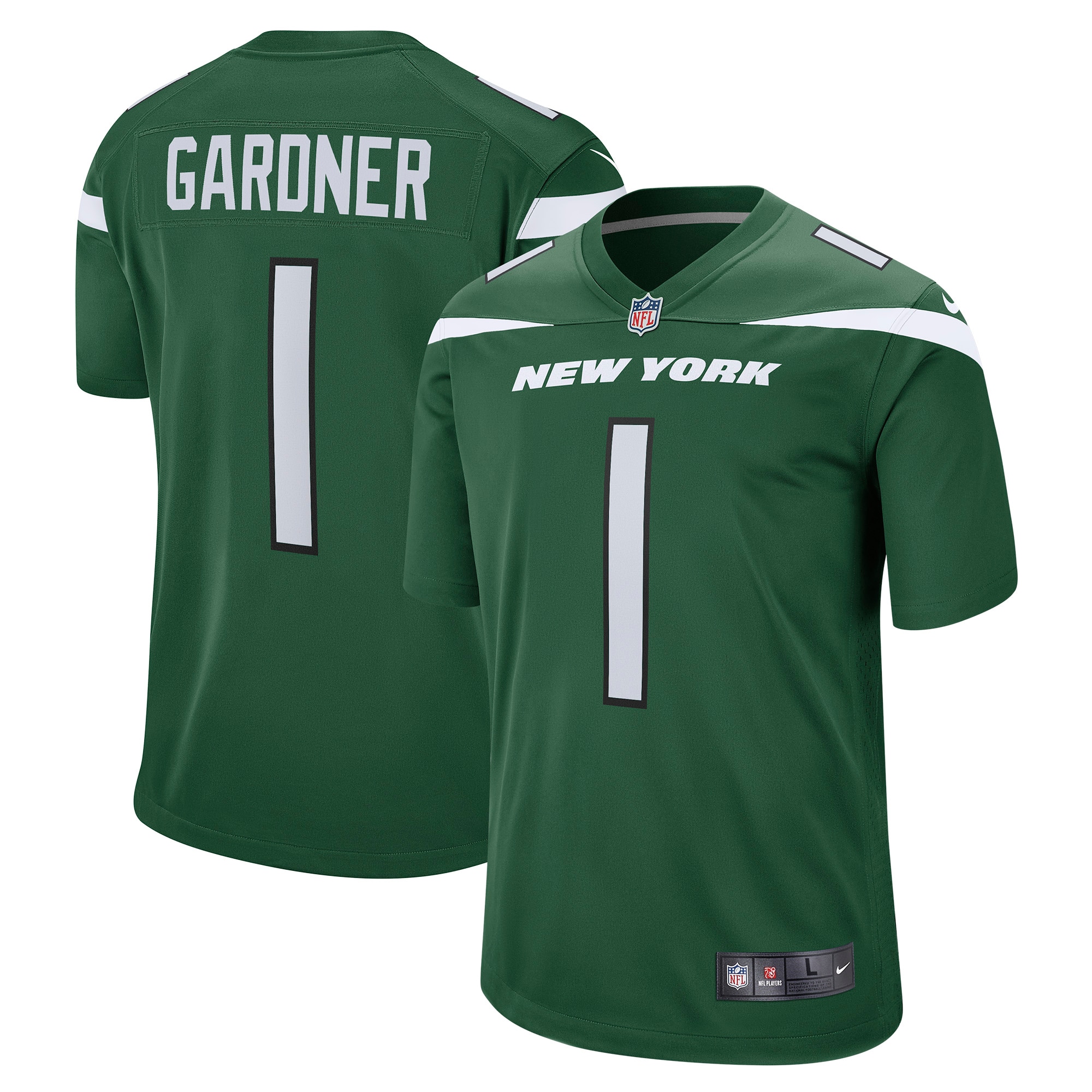 Men's New York Jets Ahmad Sauce Gardner Green Player Game Jersey Js6409