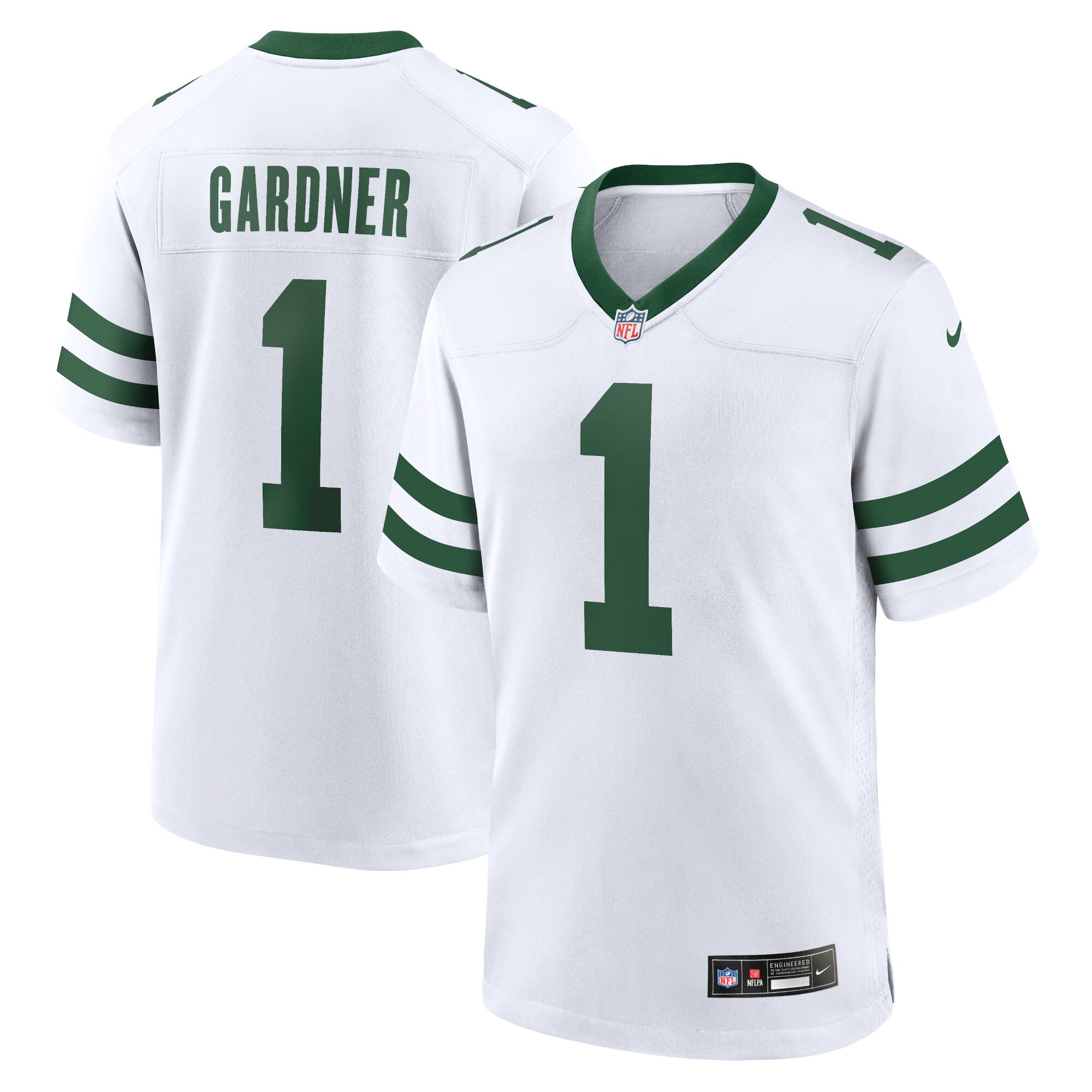 Men's New York Jets Ahmad Sauce Gardner Legacy White Game Jersey Js9740