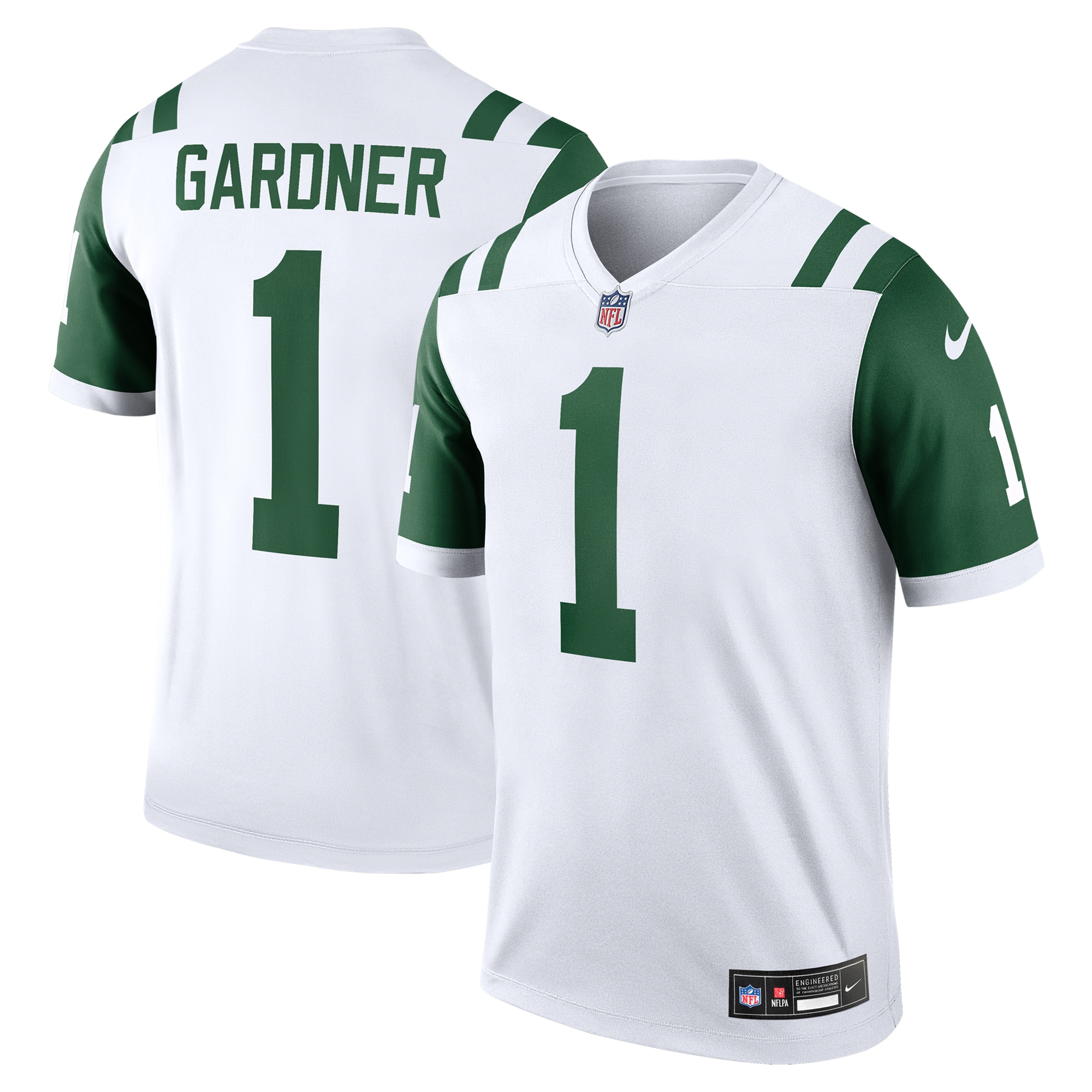 Men's New York Jets Ahmad Sauce Gardner White Alternate Legend Player Performance Top Js6733