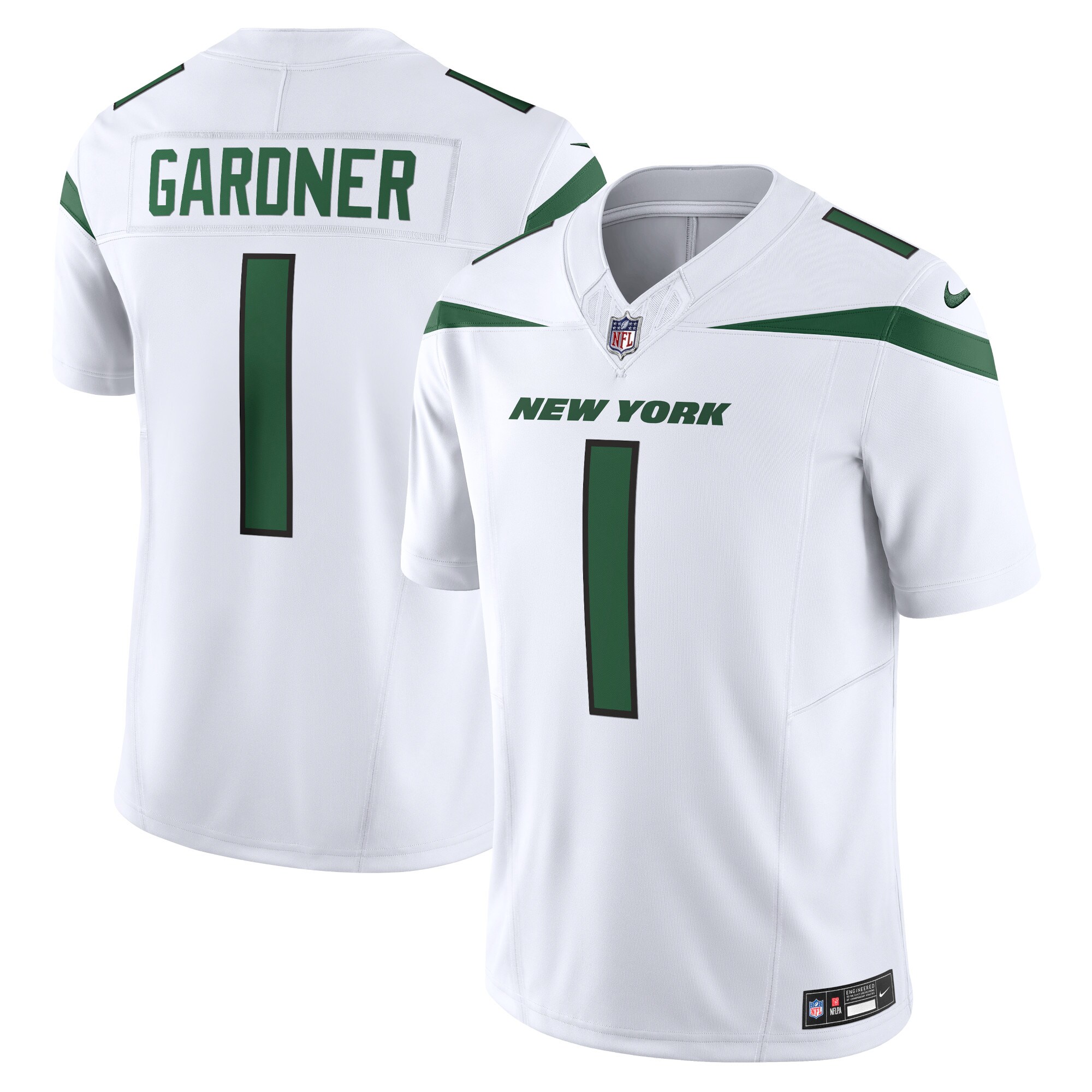Men's New York Jets Ahmad Sauce Gardner White Vapor F.u.s.e. Limited Jersey Js8227