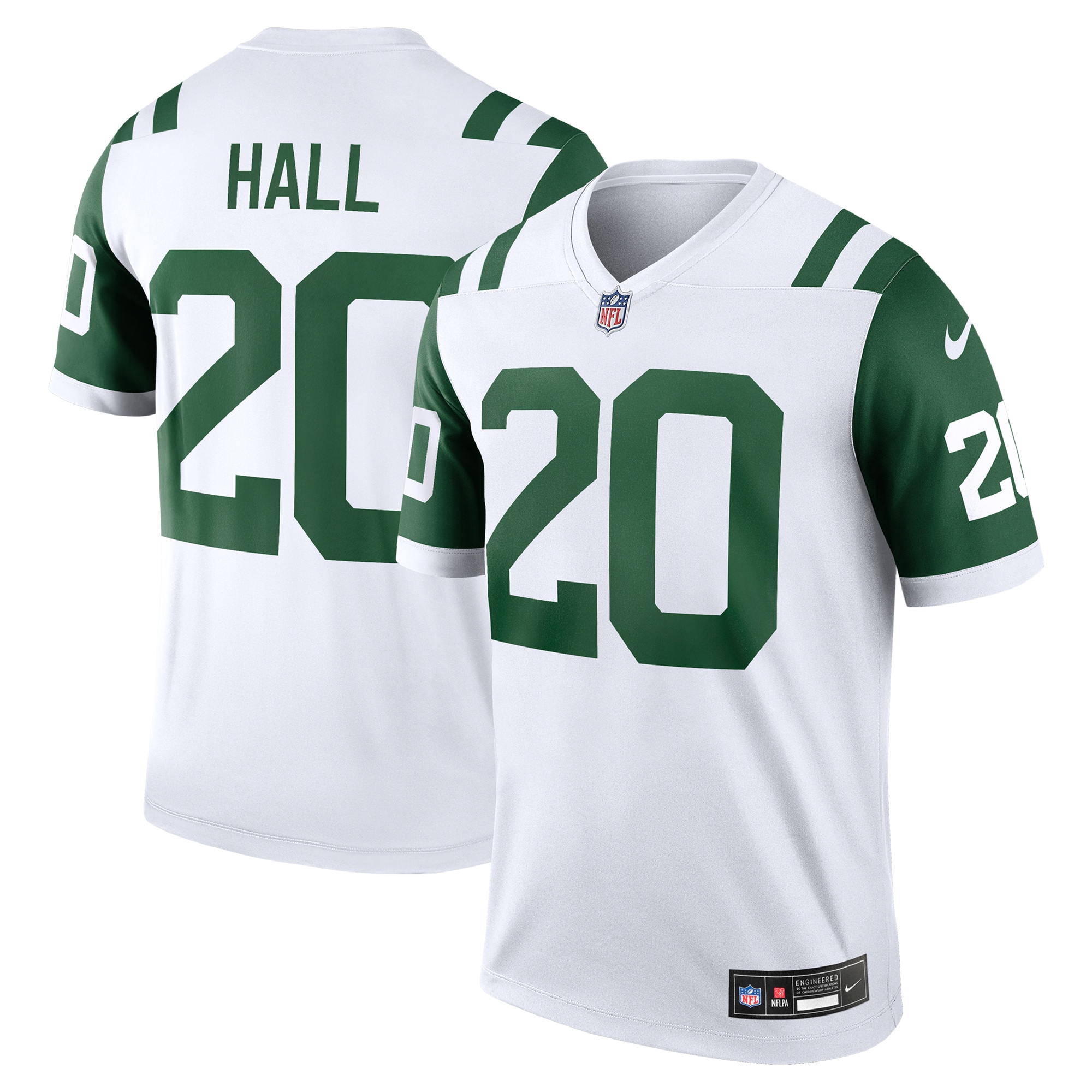 Men's New York Jets Breece Hall White Alternate Legend Player Performance Top Js6764