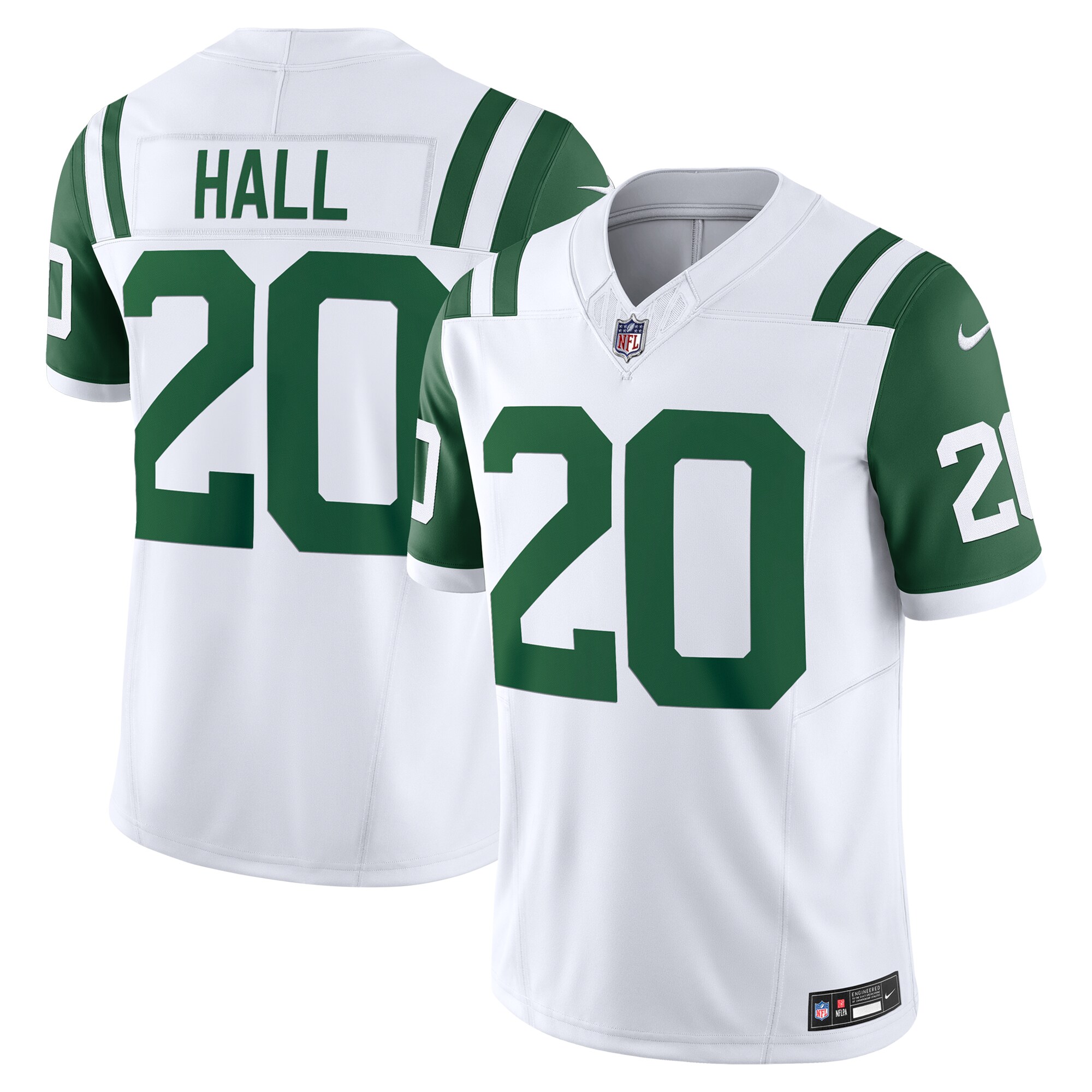 Men's New York Jets Breece Hall White Classic Alternate Vapor F.u.s.e. Limited Jersey Js1952