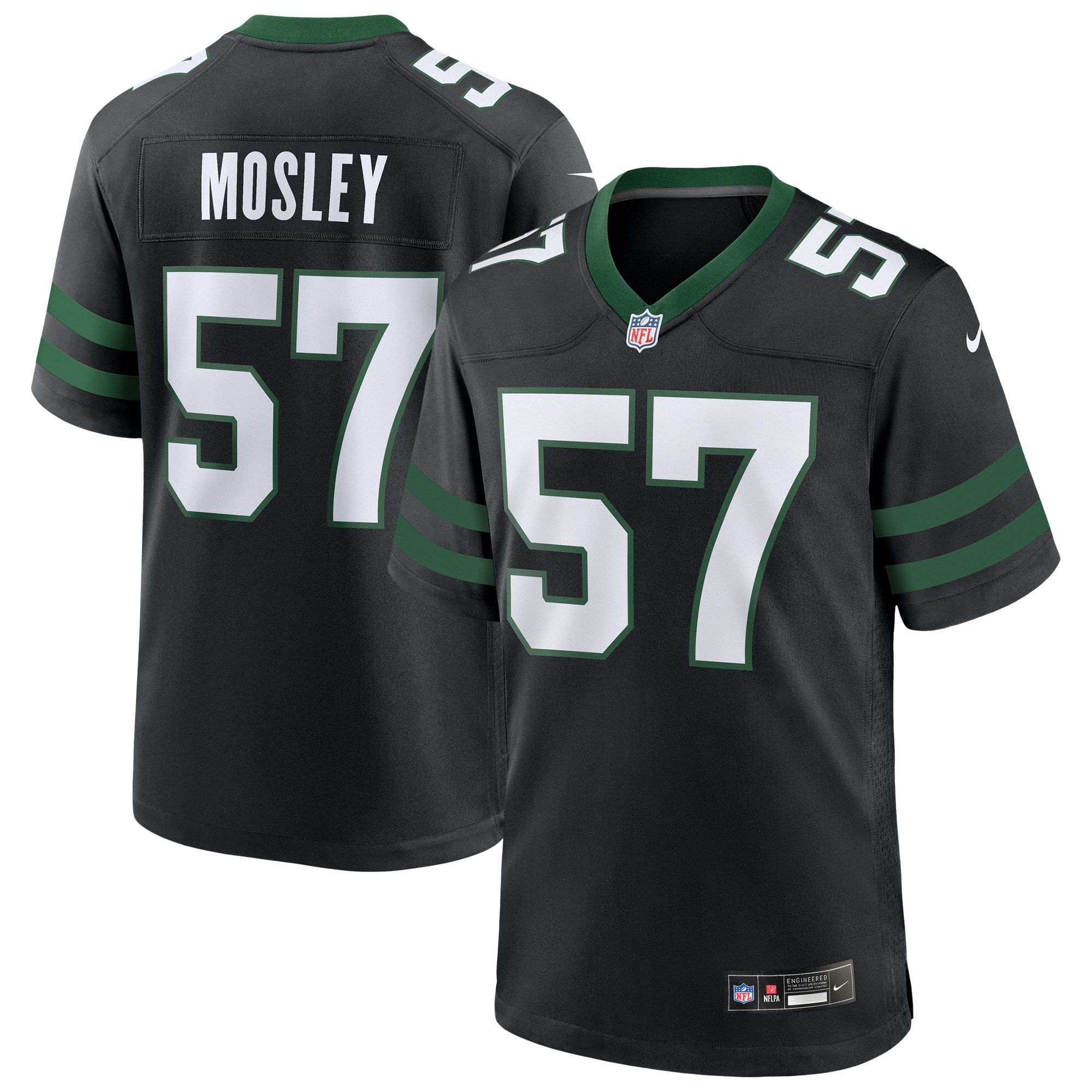 Men's New York Jets C.j. Mosley Legacy Black Alternate Game Jersey Js8193
