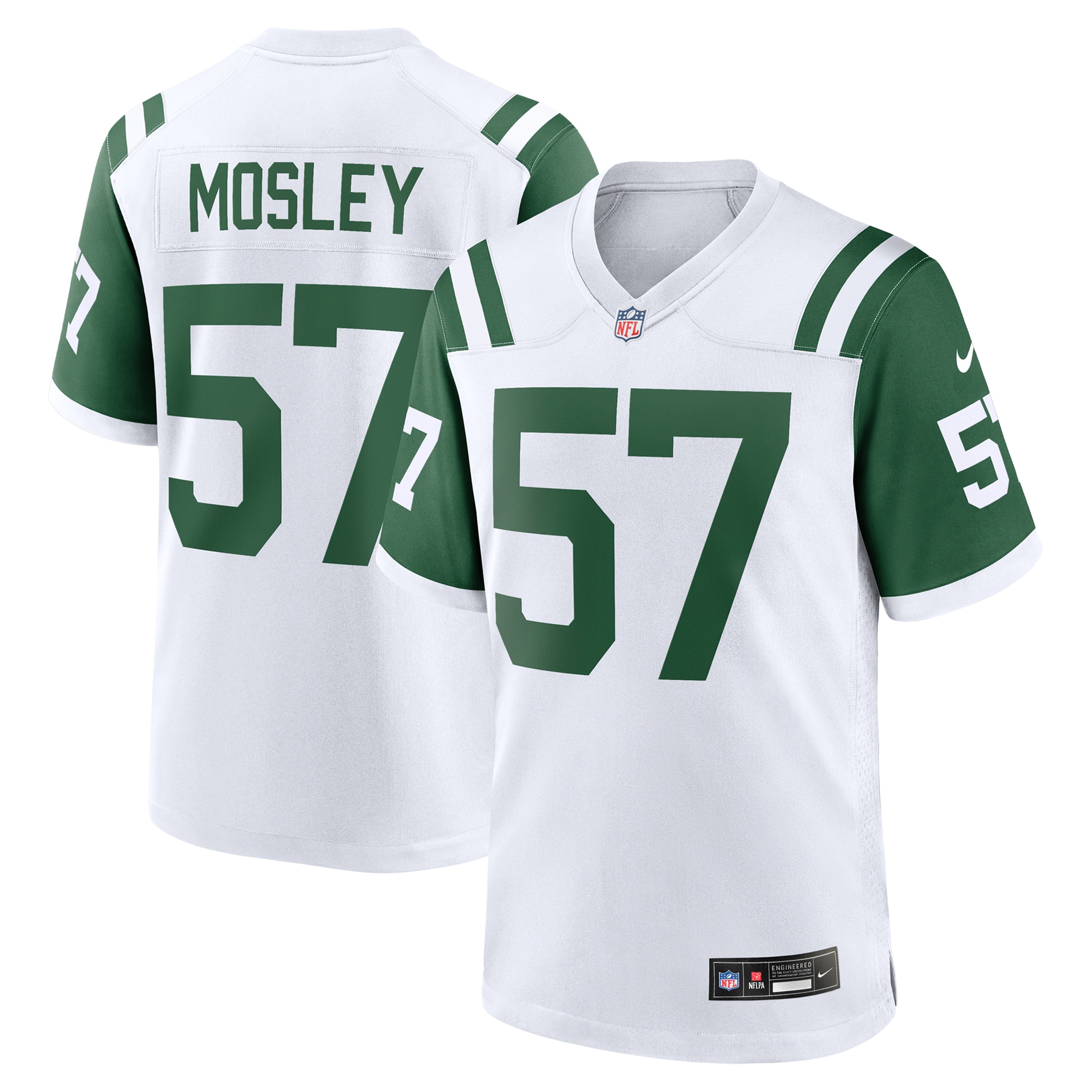 Men's New York Jets C.j. Mosley White Classic Alternate Game Jersey Js3779