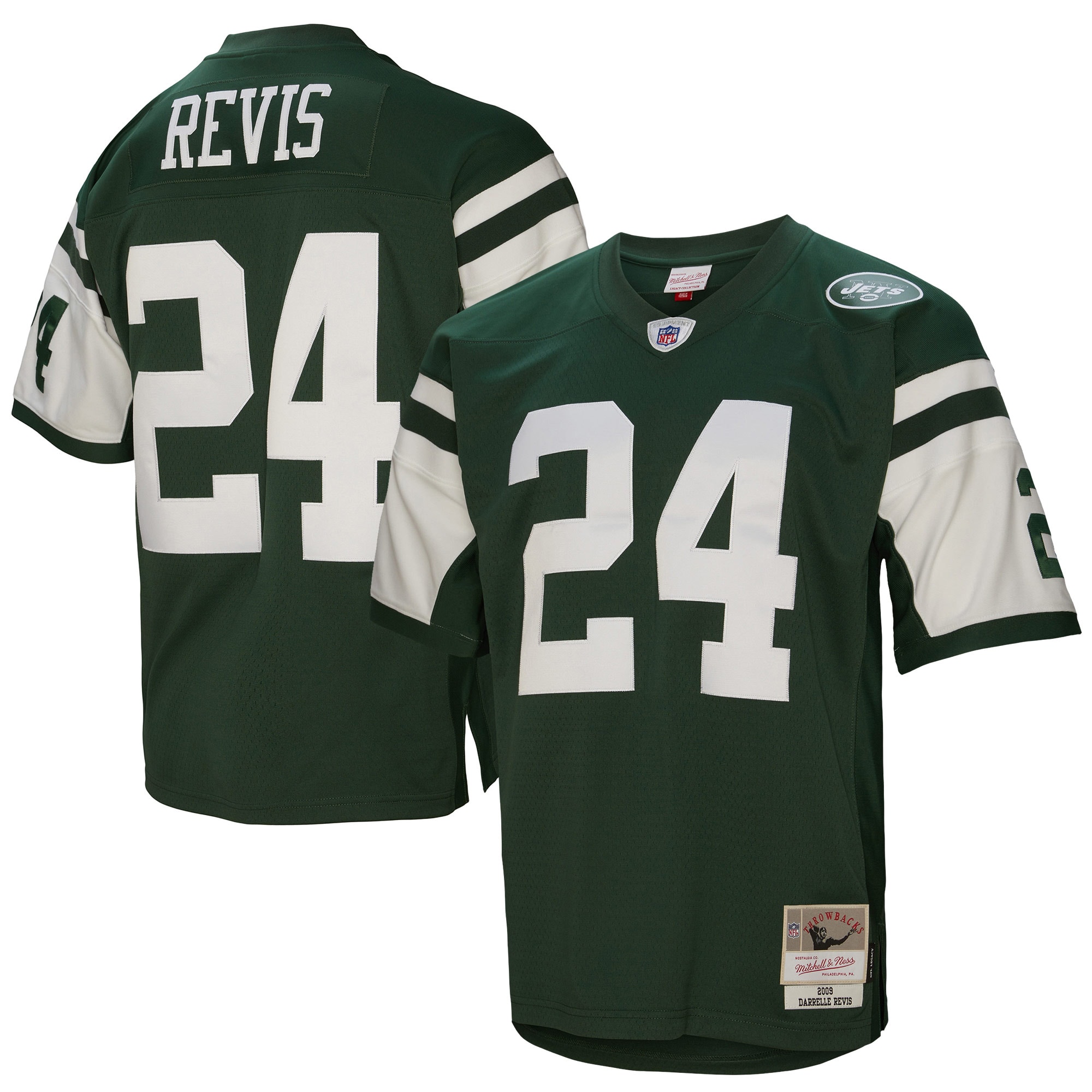 Men's New York Jets Darrelle Revis Mitchell & Ness Green Legacy Jersey Js1693