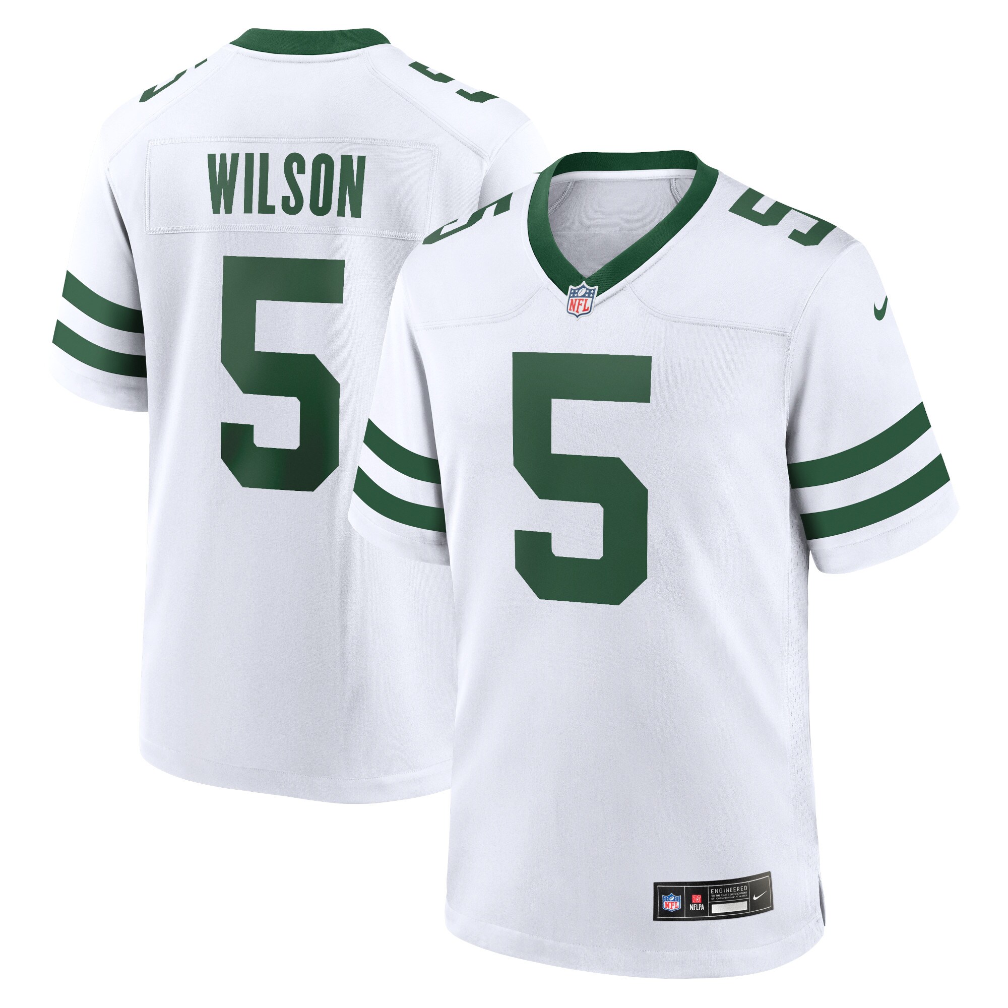 Men's New York Jets Garrett Wilson Legacy White Game Jersey Js1712