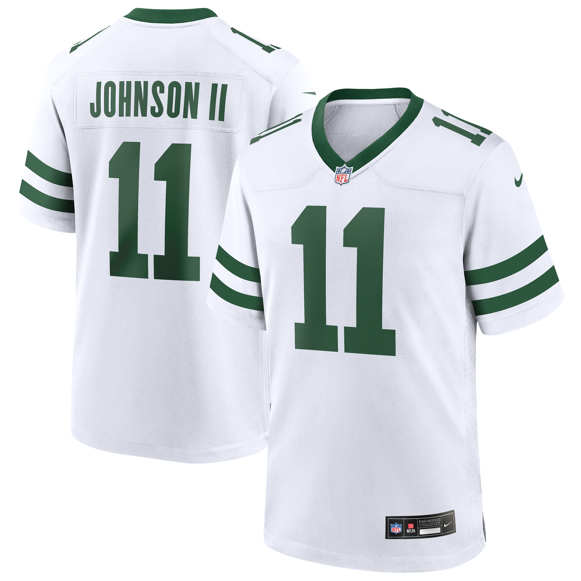Men's New York Jets Jermaine Johnson Ii Legacy White Game Jersey Js4284