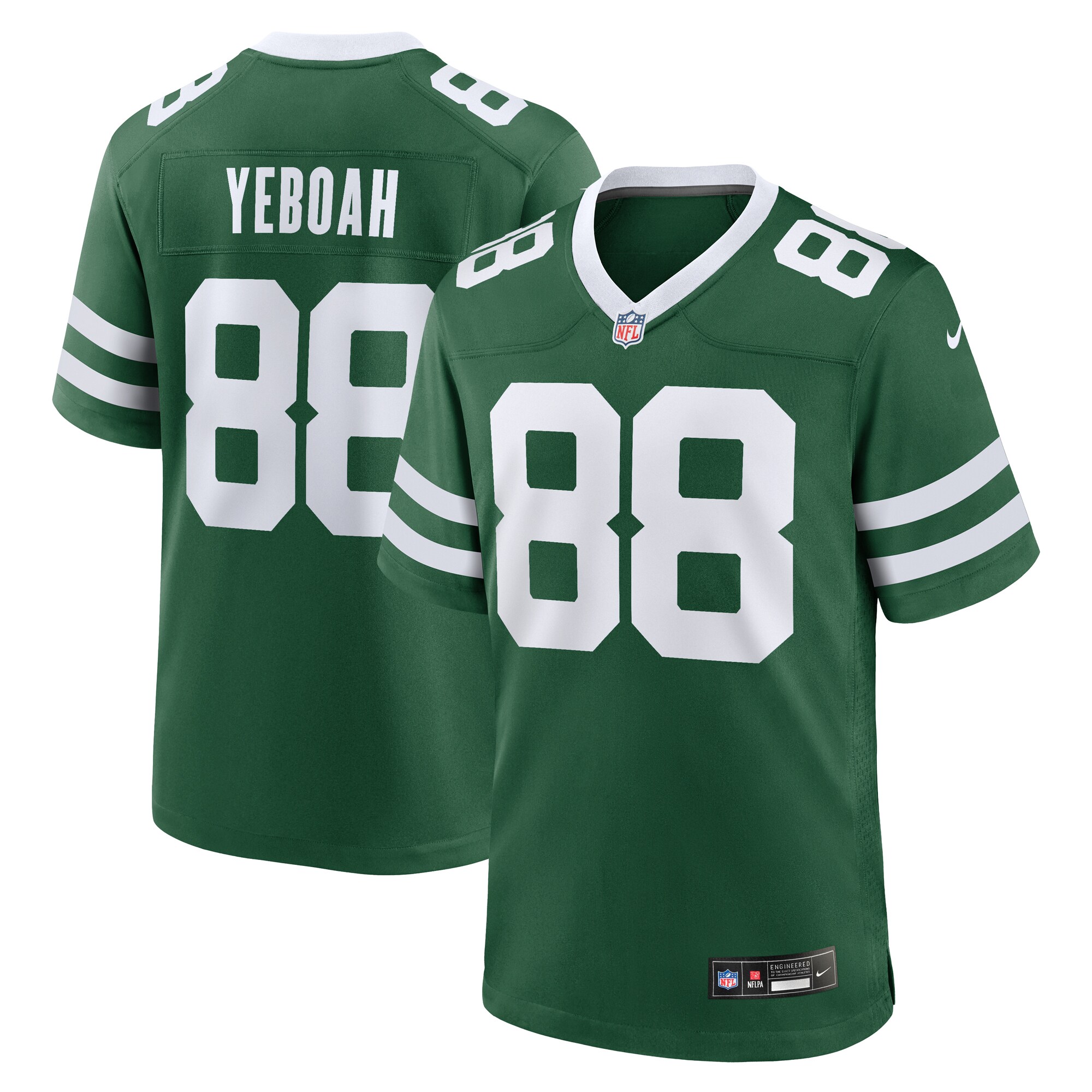 Men's New York Jets Kenny Yeboah Legacy Green Team Game Jersey Js1872