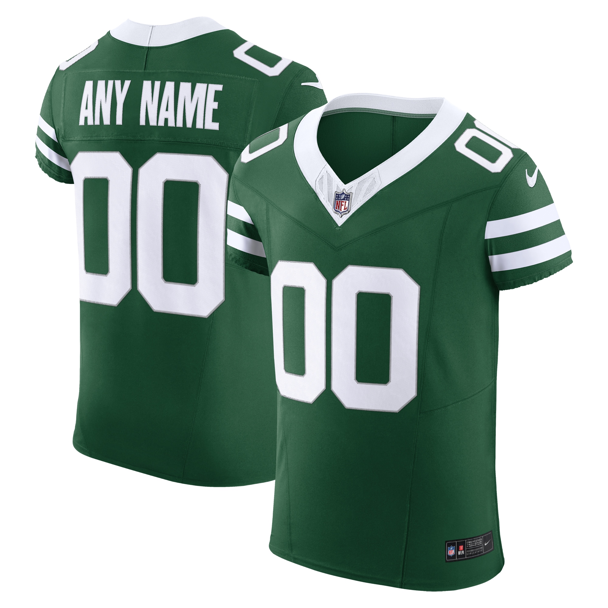 Men's New York Jets Legacy Green Vapor F.u.s.e. Elite Custom Jersey Js1911