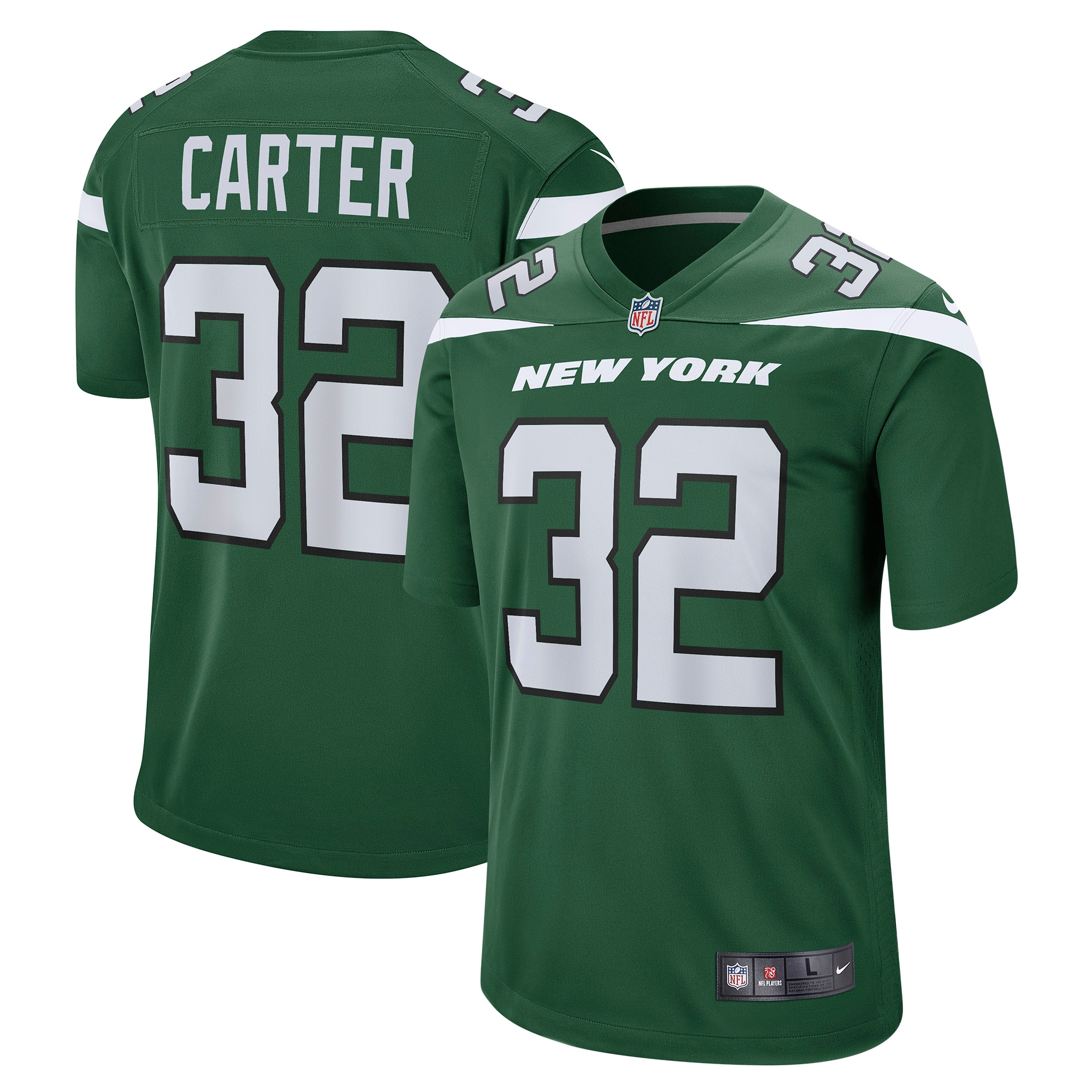 Men's New York Jets Michael Carter Gotham Green Game Jersey Js2485