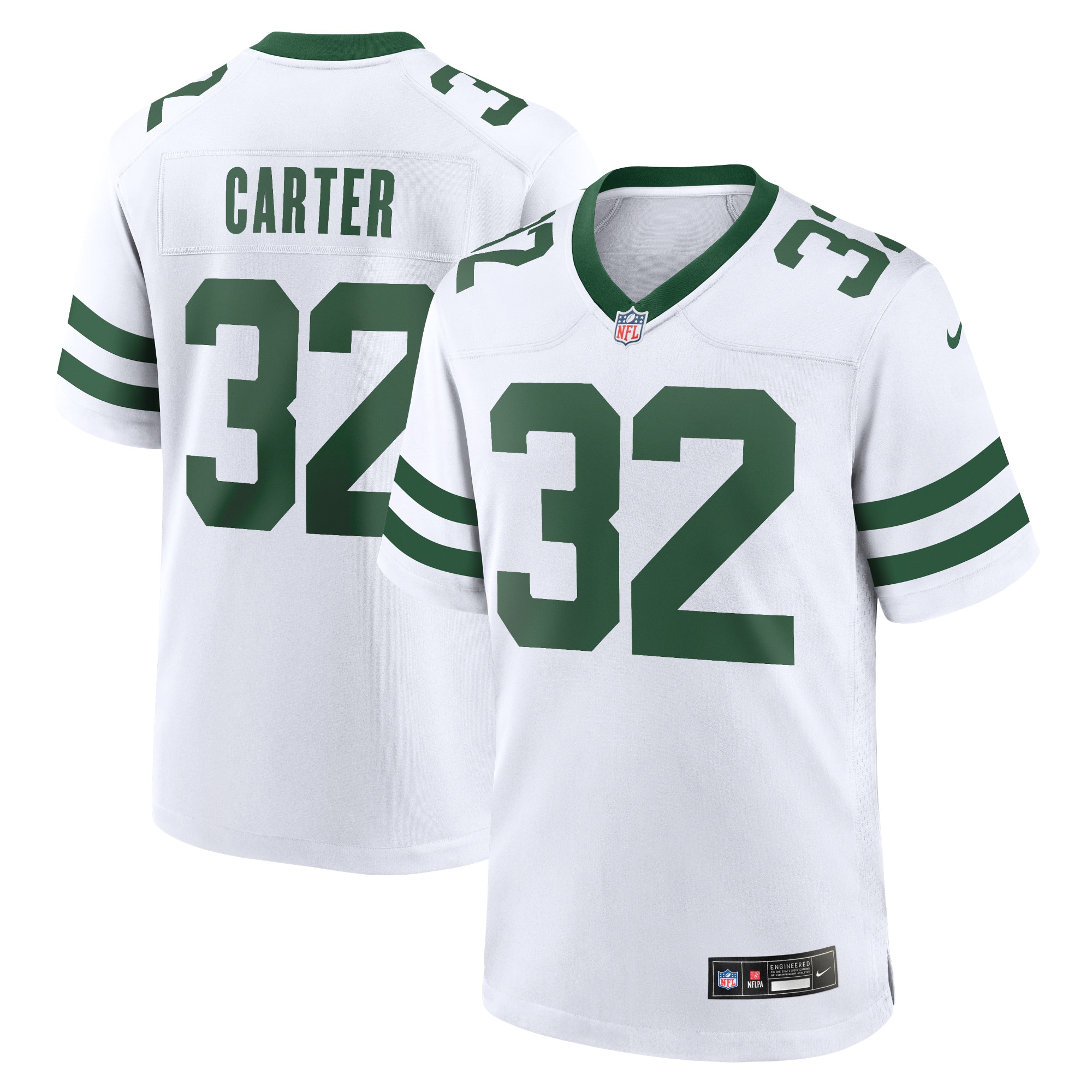 Men's New York Jets Michael Carter Legacy White Game Jersey Js1169