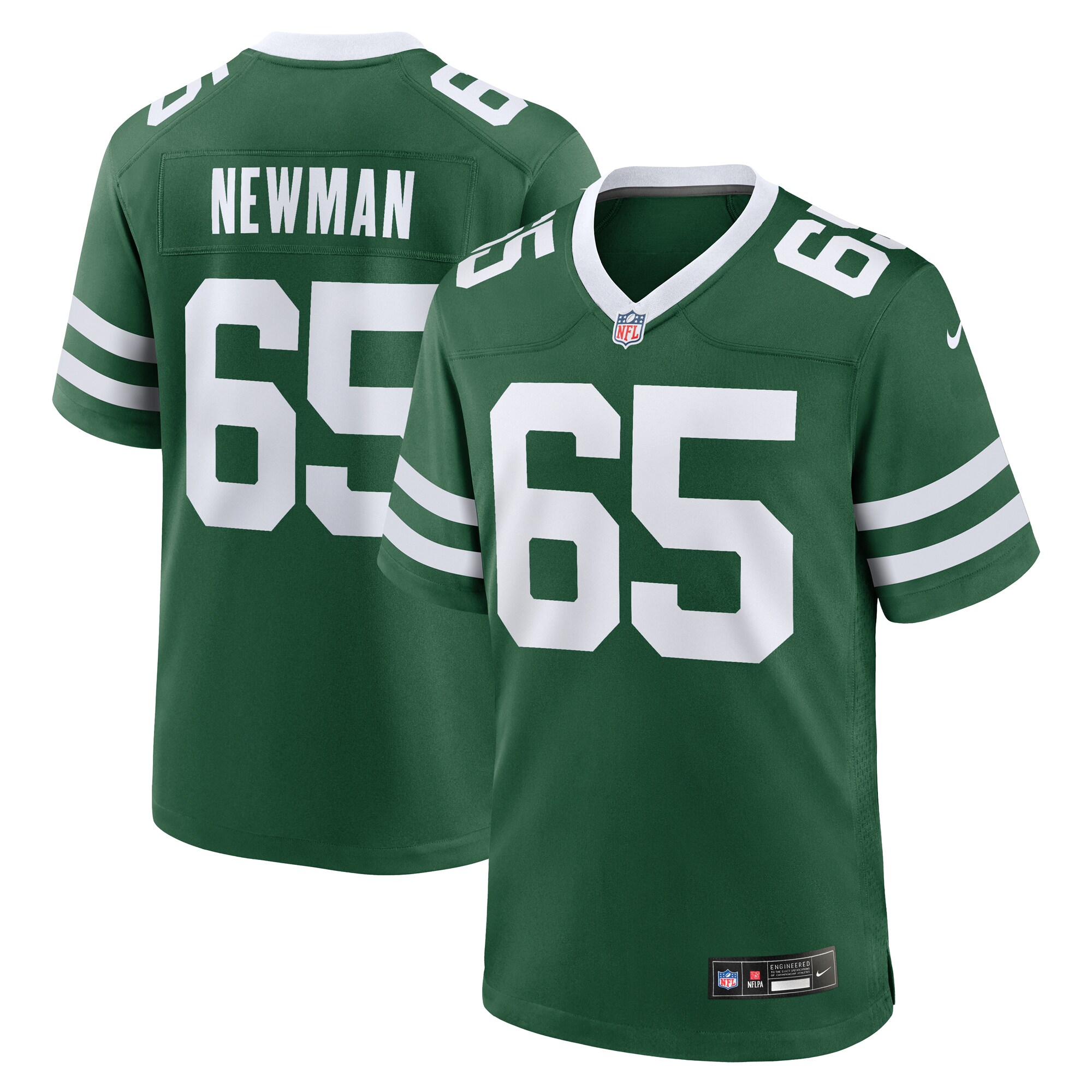 Men's New York Jets Xavier Newman Legacy Green Team Game Jersey Js1269