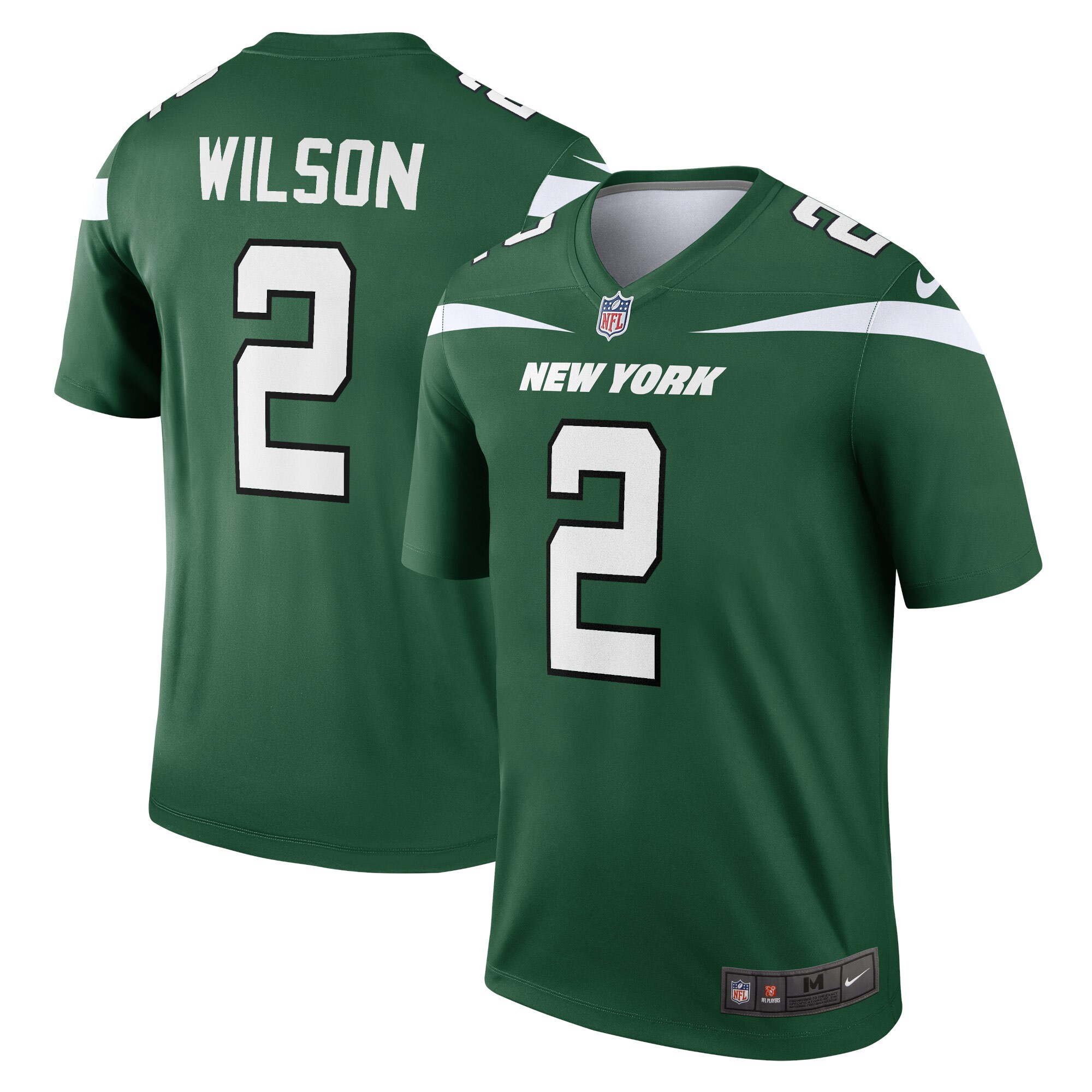 Men's New York Jets Zach Wilson Gotham Green Team Legend Player Performance Top Js6328