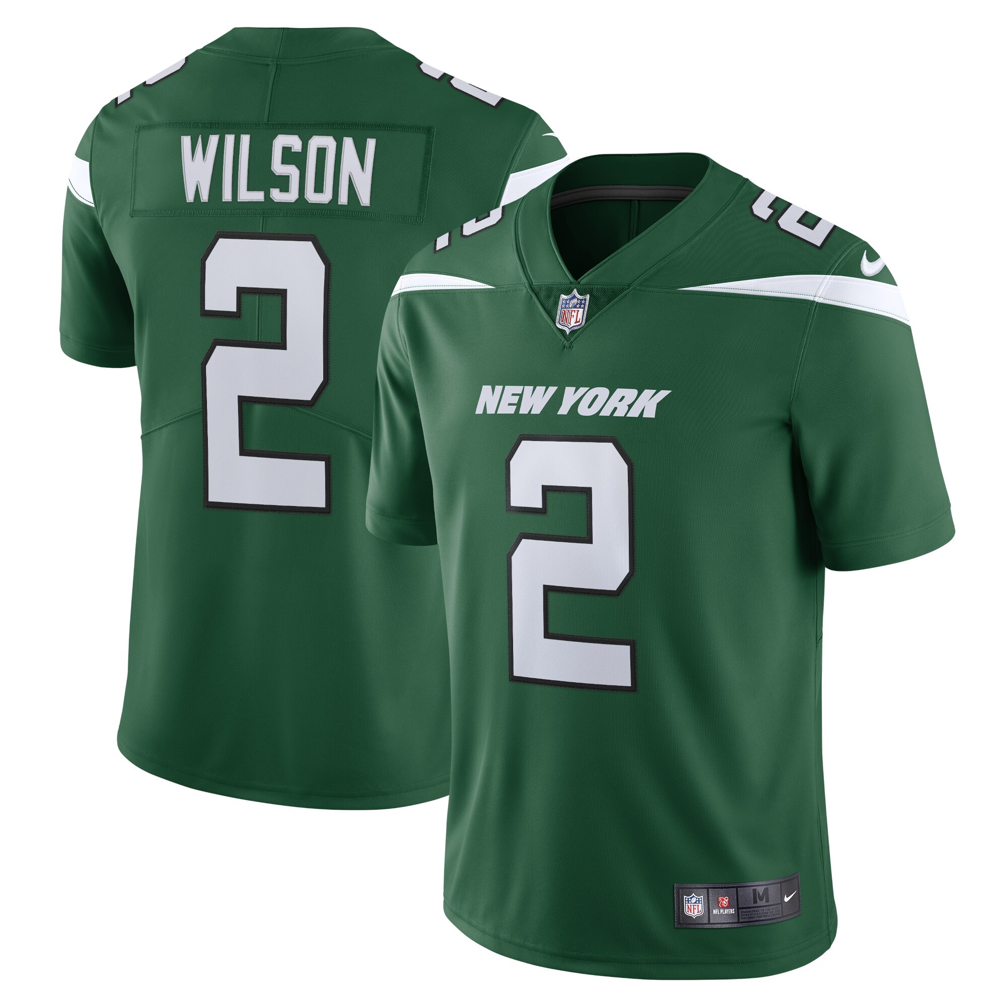 Men's New York Jets Zach Wilson Gotham Green Vapor Limited Jersey Js5843
