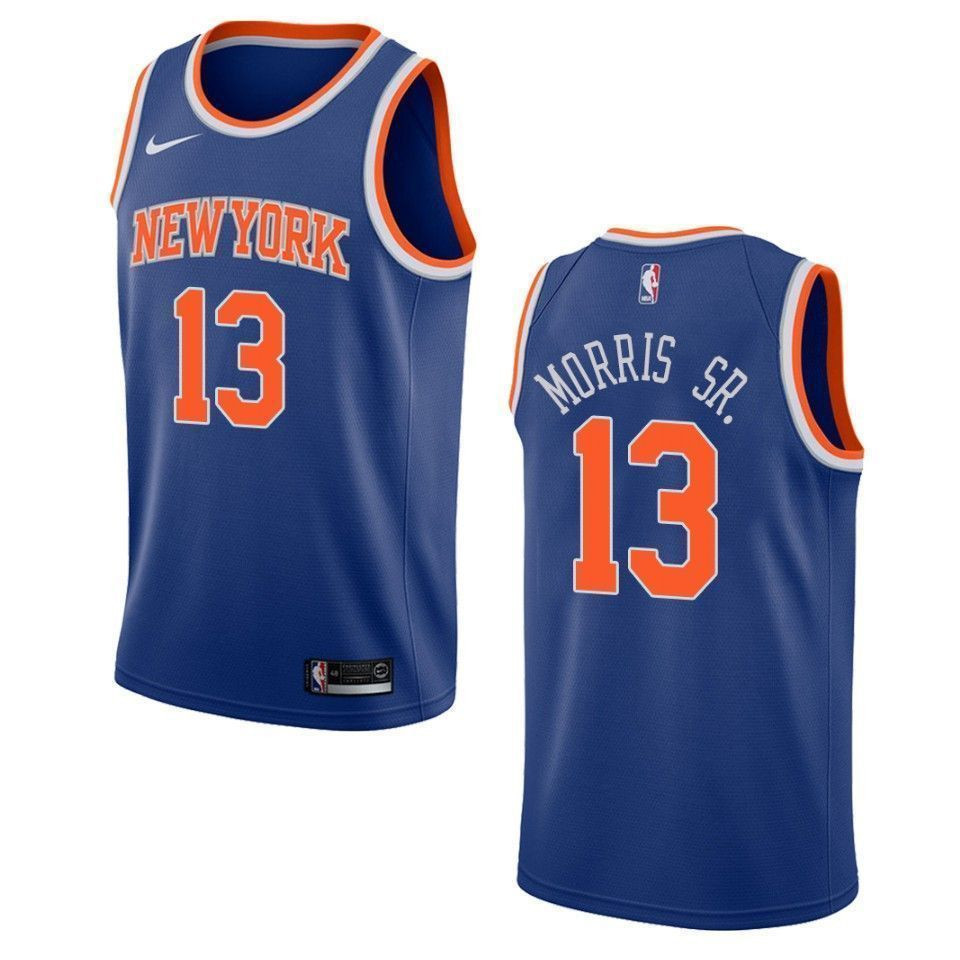 Men's New York Knicks 13 Marcus Morris Sr. Icon Swingman Jersey - Royal
