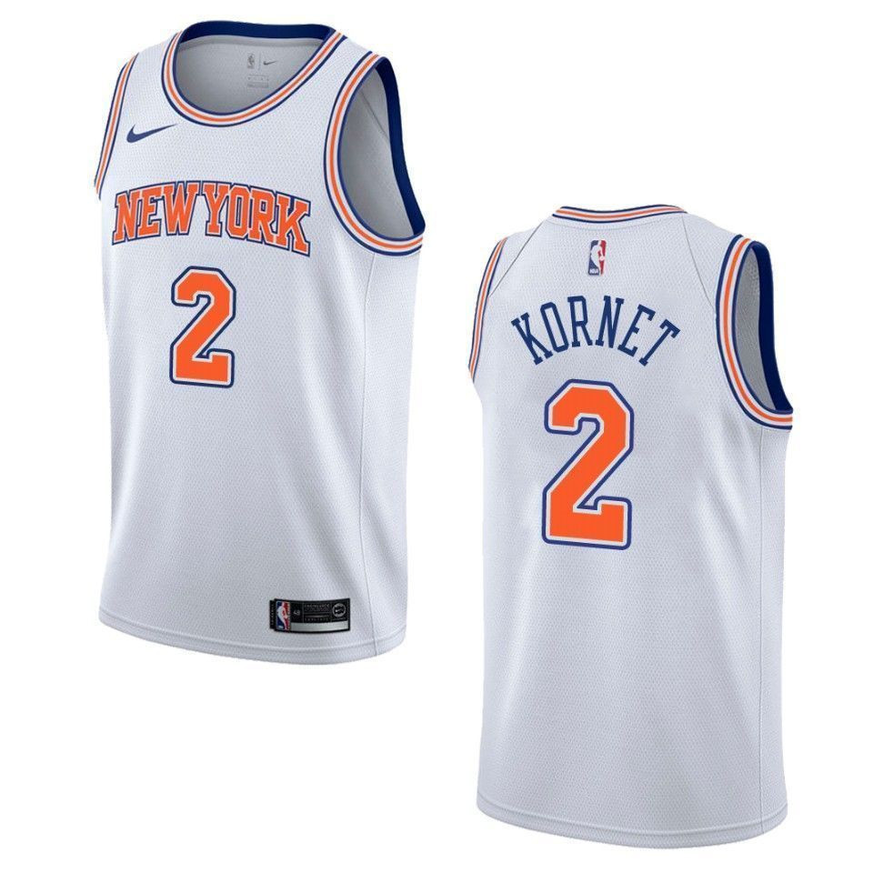 Men's New York Knicks 2 Luke Kornet Statement Swingman Jersey - White