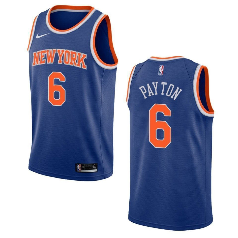 Men's New York Knicks 6 Elfrid Payton Icon Swingman Jersey - Royal