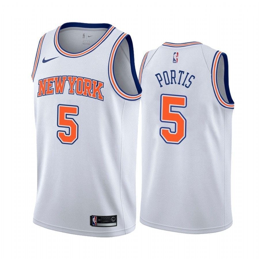Men's New York Knicks Bobby Portis 1 Statet Jersey