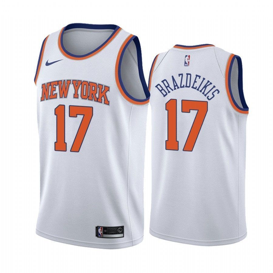 Men's New York Knicks Ignas Brazdeikis 17 Association Jersey