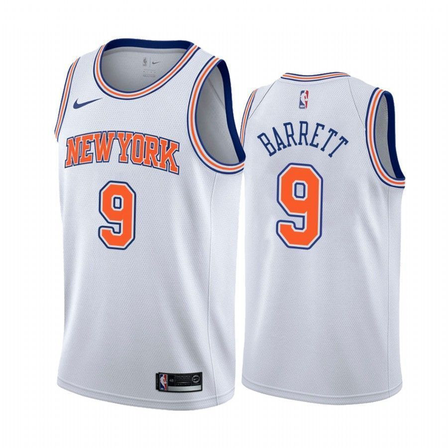 Men's New York Knicks Rj Barrett 9 Statet Jersey