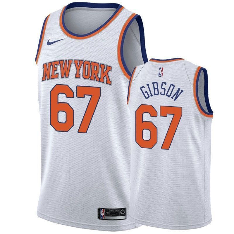 Men's New York Knicks Taj Gibson 67 Association Jersey