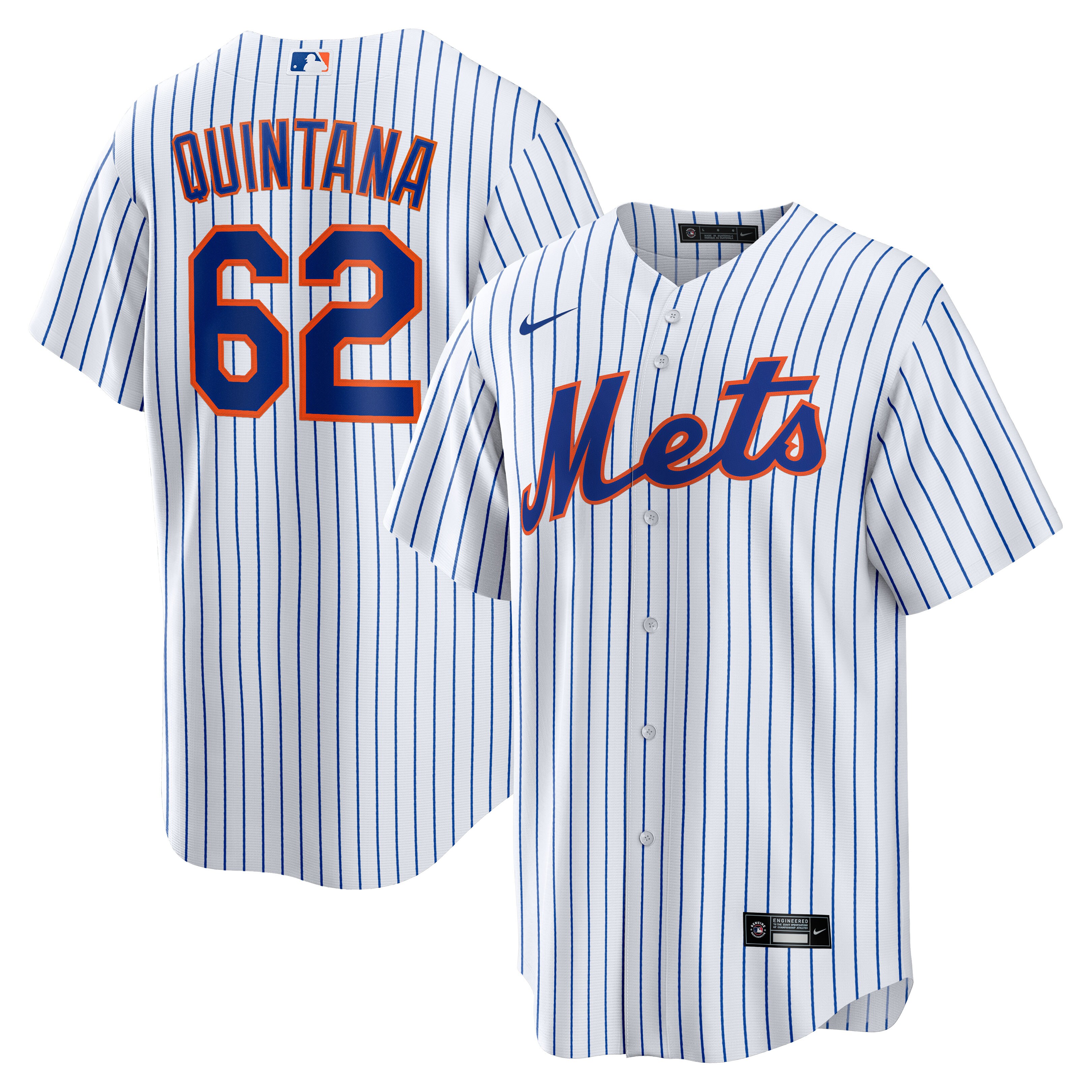 Men's New York Mets Jos? Quintana White Home Player Jersey