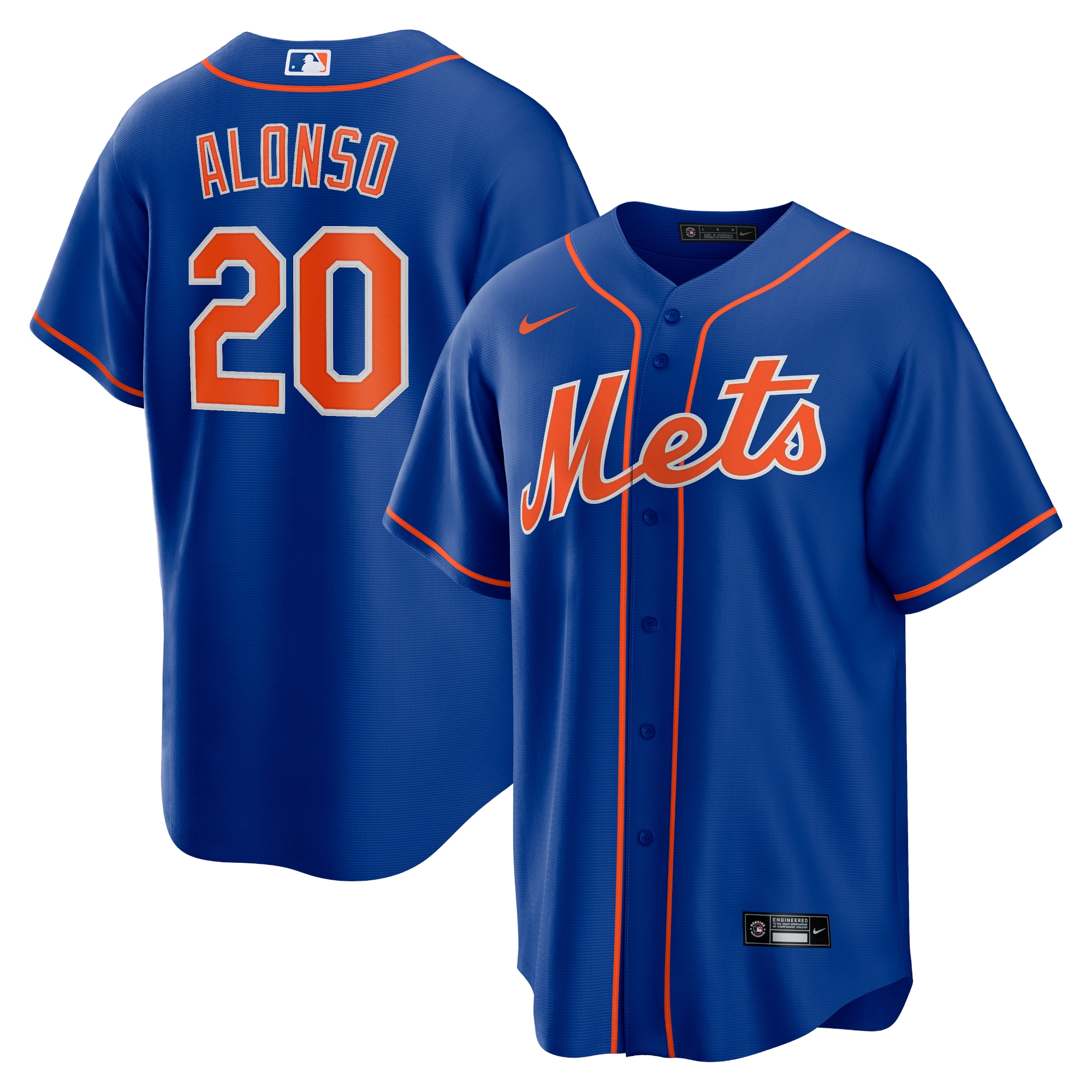Men's New York Mets Pete Alonso Royal Alternate Player Name Jersey