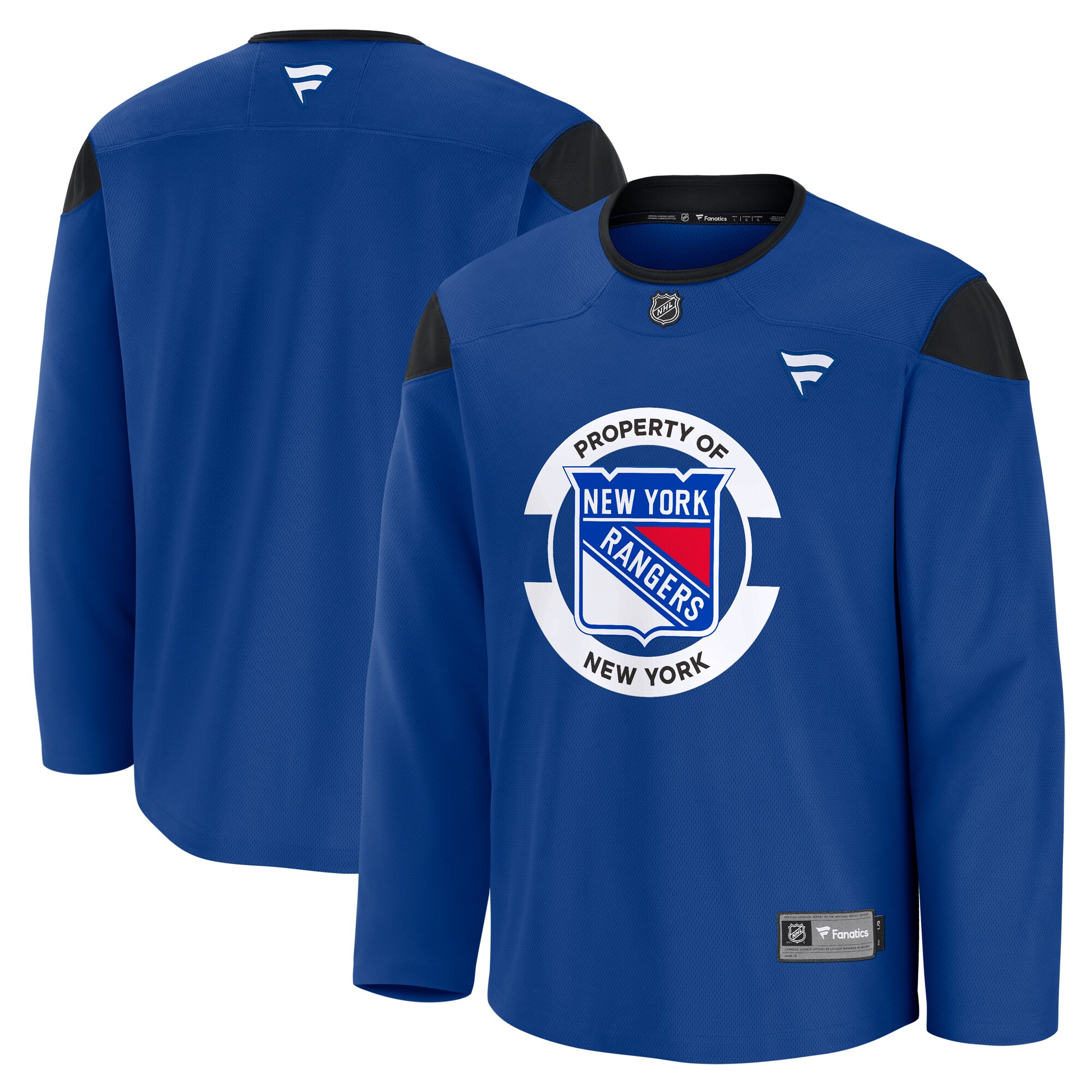 Men's New York Rangers Blue Team Practice Jersey