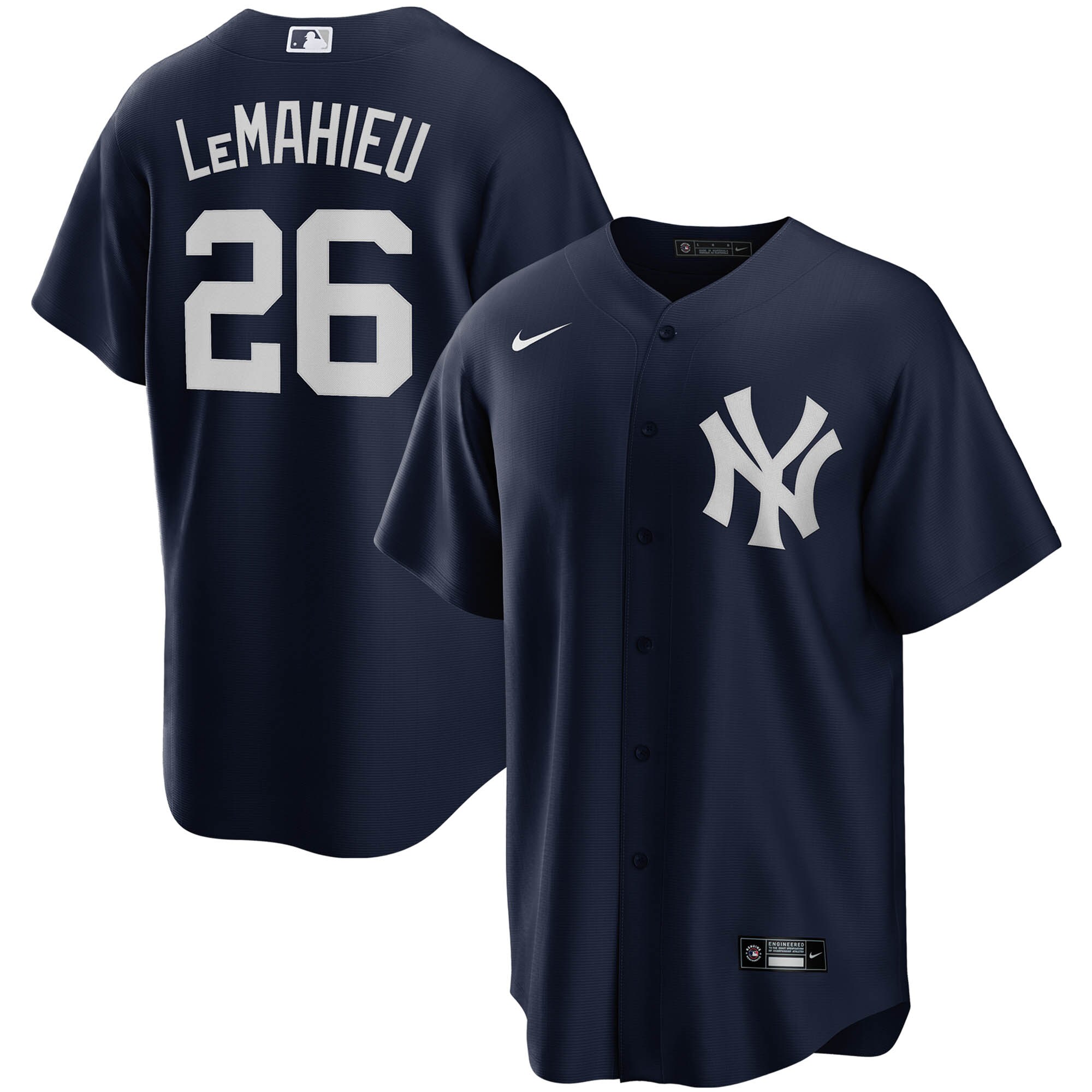 Men's New York Yankees Dj Lemahieu Navy Alternate Player Jersey