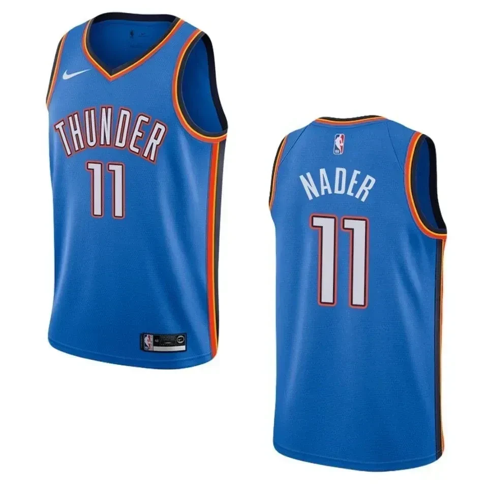 Men's Oklahoma City Thunder 11 Abdel Nader Icon Swingman Jersey - Blue
