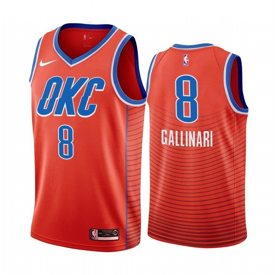 Men's Oklahoma City Thunder Danilo Gallinari 8 Statet Jersey