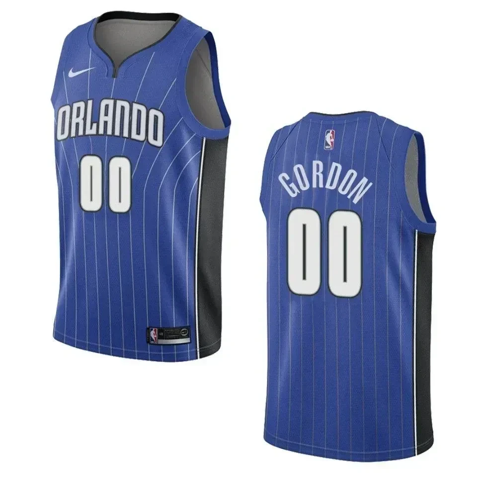 Men's Orlando Magic 00 Aaron Gordon Icon Swingman Jersey - Blue