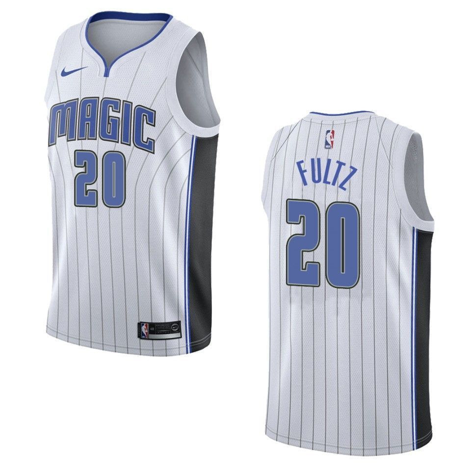 Men's Orlando Magic 20 Markelle Fultz Association Swingman Jersey - White