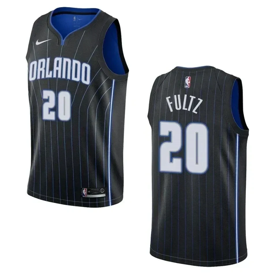 Men's Orlando Magic 20 Markelle Fultz Statement Swingman Jersey - Black