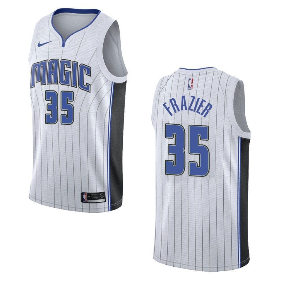Men's Orlando Magic 35 Melvin Frazier Association Swingman Jersey - White