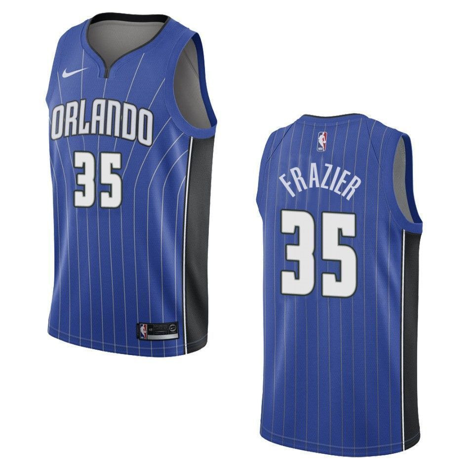 Men's Orlando Magic 35 Melvin Frazier Icon Swingman Jersey - Blue